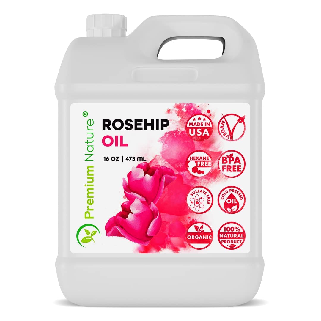 Premium Nature Rosehip Oil For Face , Rosehip Seed Pure Cold Pressed Unrefined - Premium Nature Official Product View 2