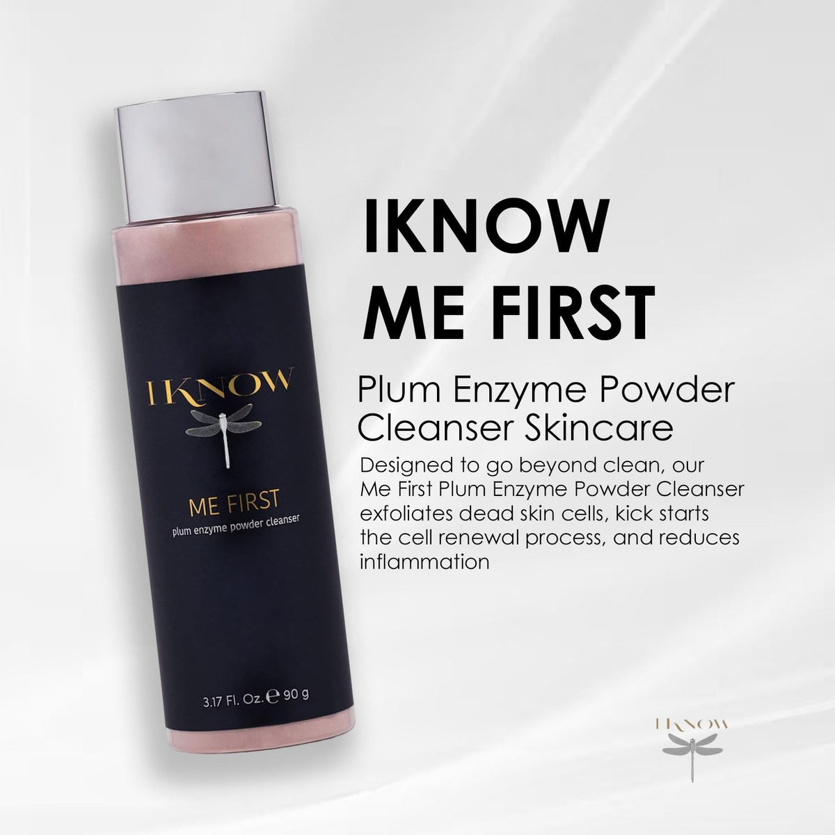 IKNOW ME FIRST Plum Enzyme Powder Cleanser for Radiant - IKNOW Official Imagery - 3