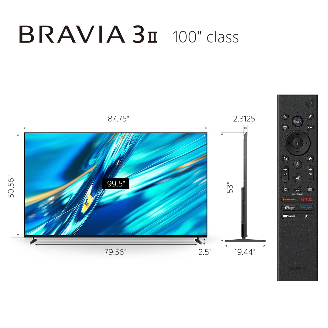 Elefair Tech Sony 100 Inch BRAVIA 3 II LED 4K HDR Smart Google TV - Elefair Tech Official Product View 5