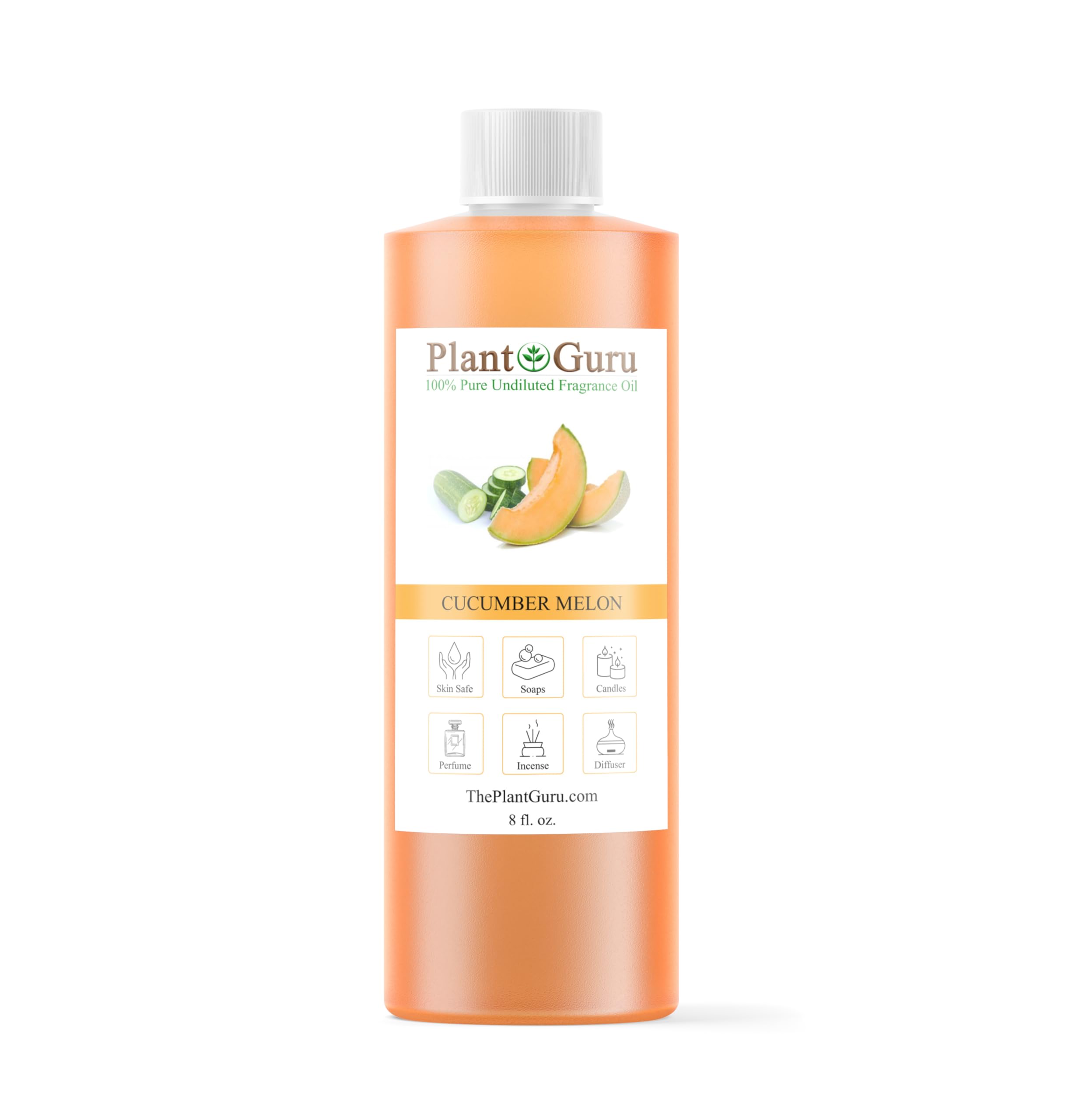 Cucumber Melon Fragrance Oil 8 fl. oz. Scented Oil for DIY Soap - Product Imagery