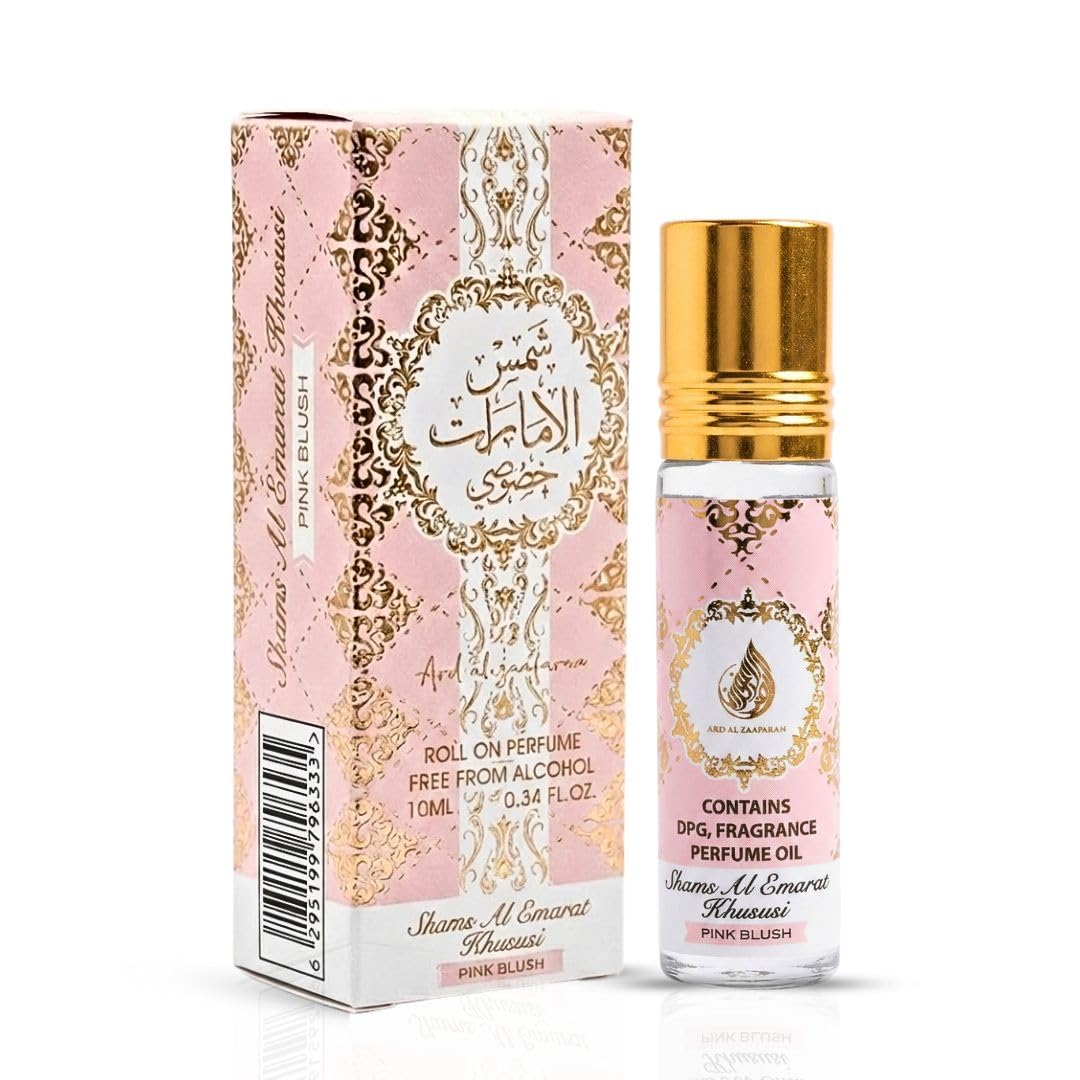 Ard al Zaafaran Pink Blush Shams Al Emarat Khususi Roll-On - Product Imagery