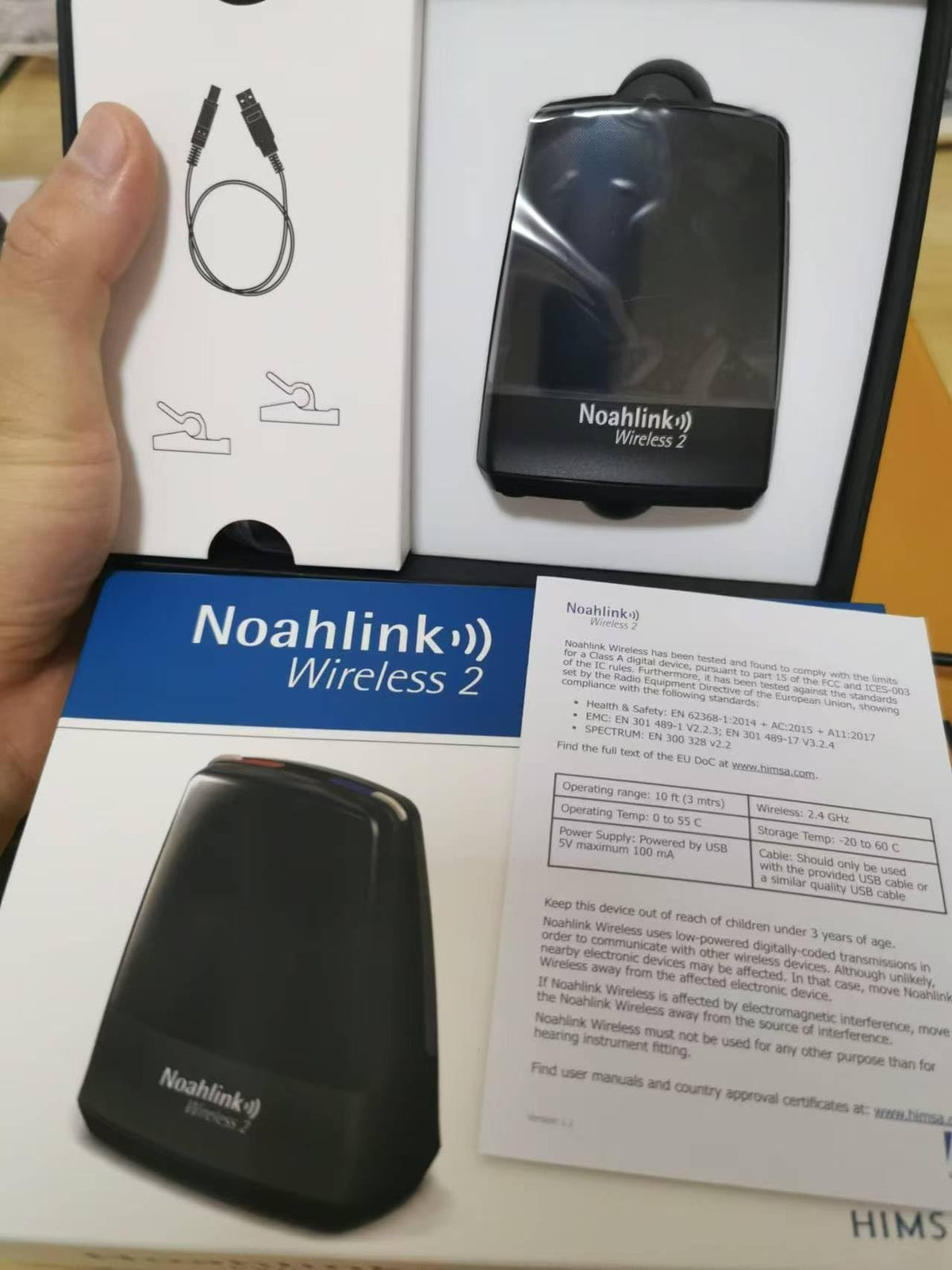 HIMSA Noahlink Wireless Bluetooth Hearing Aid Programmer - HIMSA Official Imagery - 3
