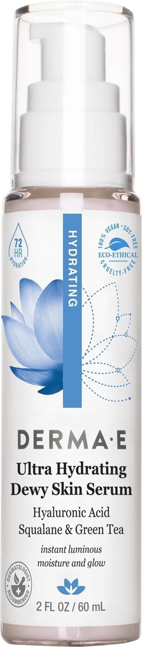 DERMA E Ultra Hydrating Dewy Skin Serum For Face 2 Fl Oz - Derma E Official Imagery - 2