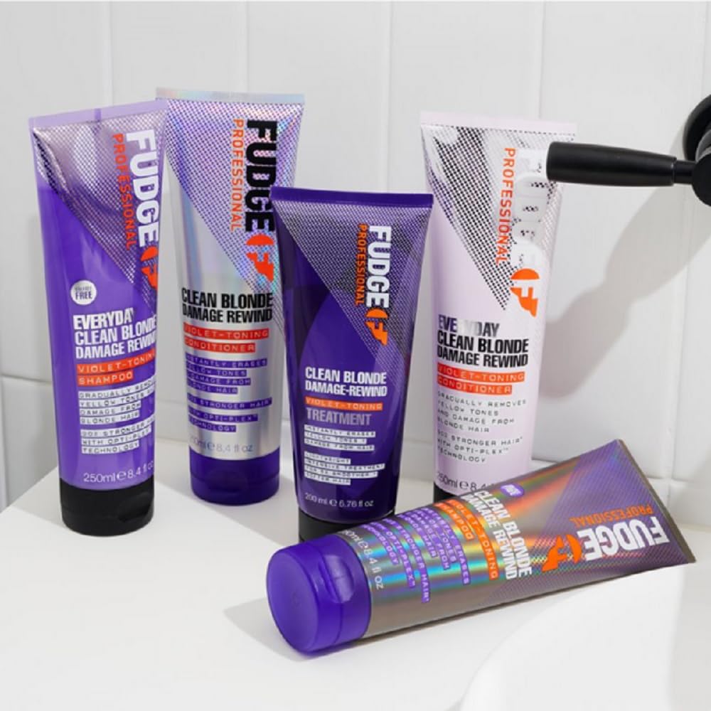 Fudge Clean Blonde Damage Rewind Violet-Toning Shampoo 8.4 oz