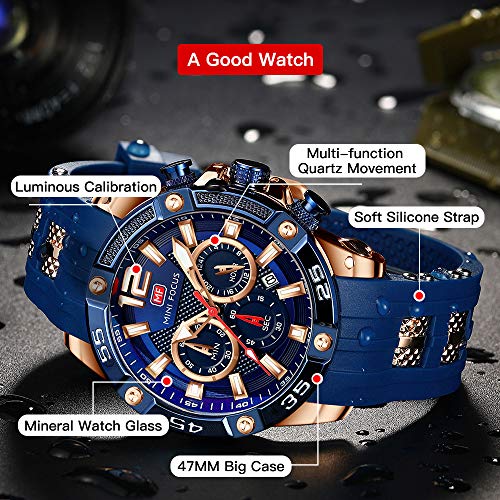MF MINI FOCUS Men Watches Unique Casual Wrist Watches - Product Imagery