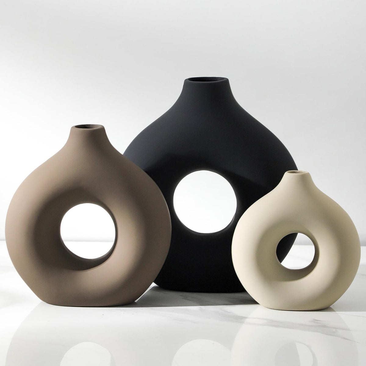 Ceramic Vase Home Table Decor - Vanselia Official Imagery - 1