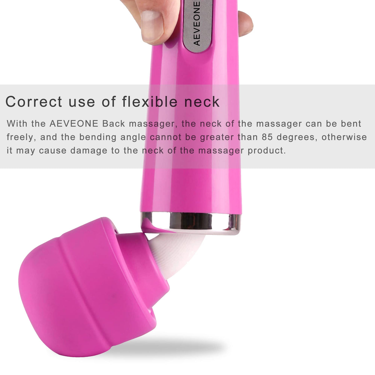 AEVEONE Wired Powerful Handheld Electric Massager Strong - AEVEONE Official Imagery - 6