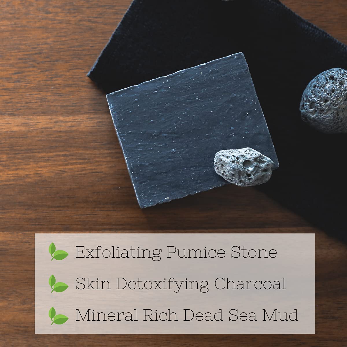 The Yellow Bird Dead Sea Mud Soap Bar - With Exfoliating Pumice Scrub & Detoxi - The Yellow Bird Official Product View 4