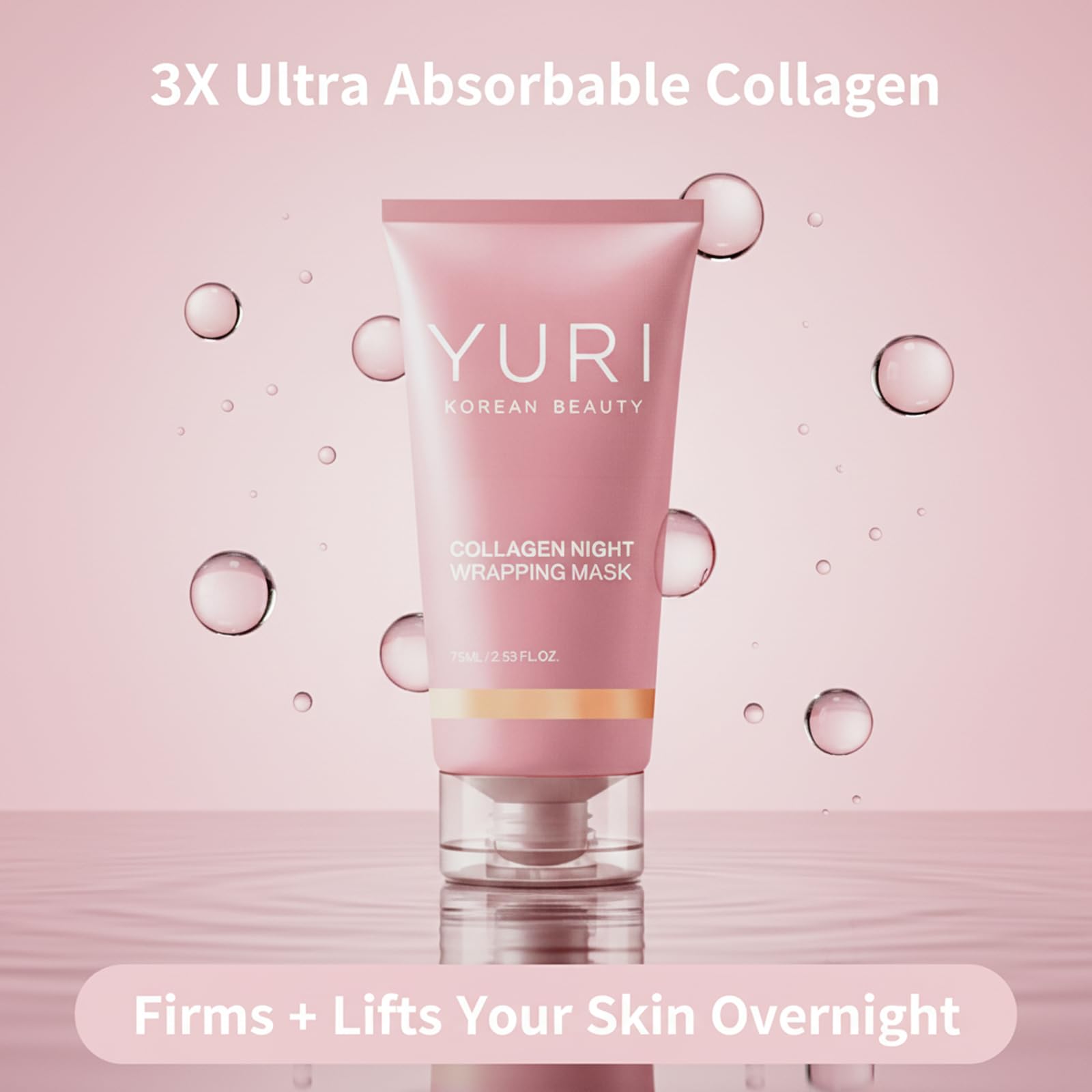 Collagen Night Wrapping Mask, Collagen Overnight Glass Skin Peel - YURI BEAUTY