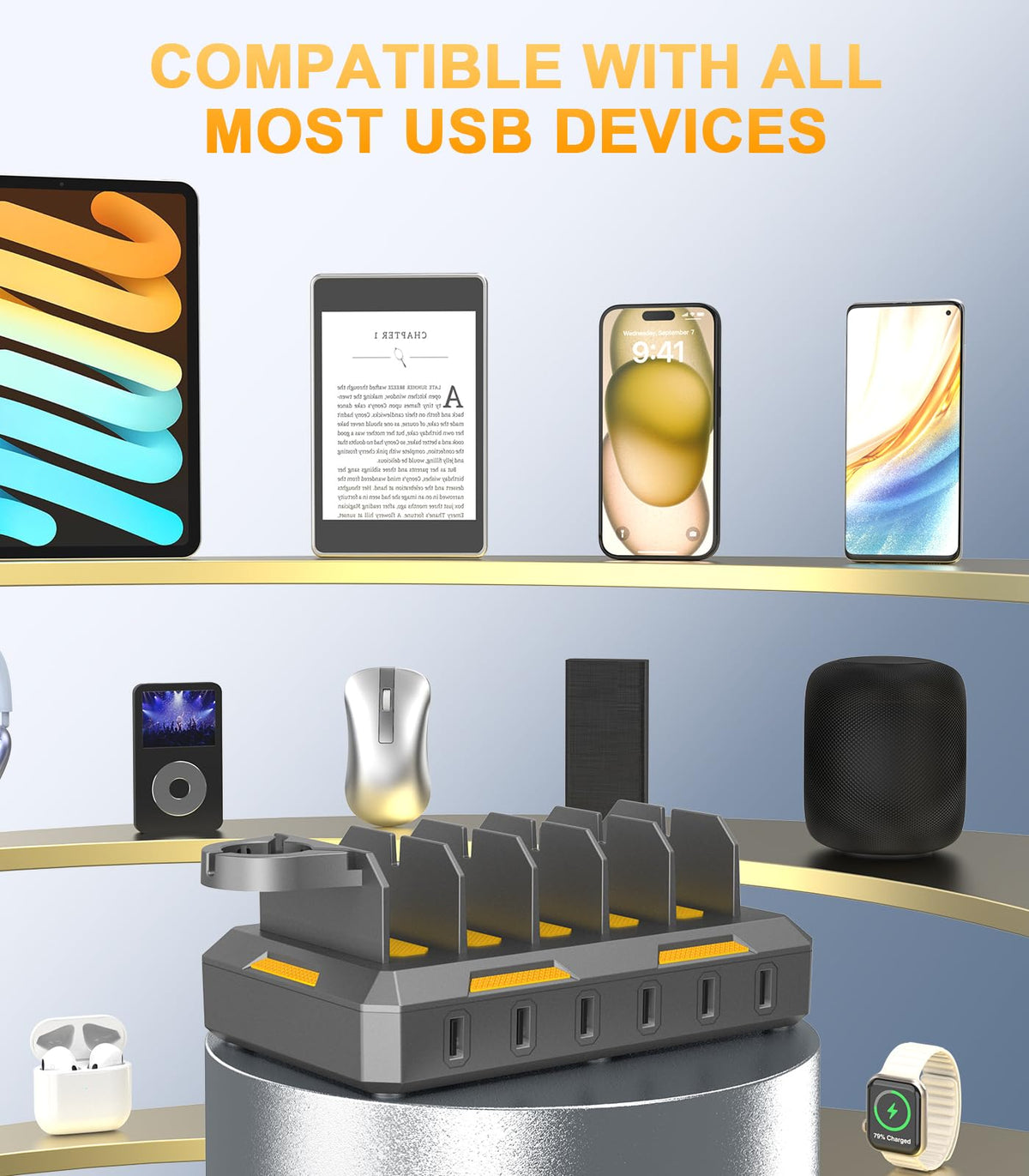 Charging Station for Multiple Devices 50W Charger Dock - CREATIVE DESIGN Official Imagery - 5