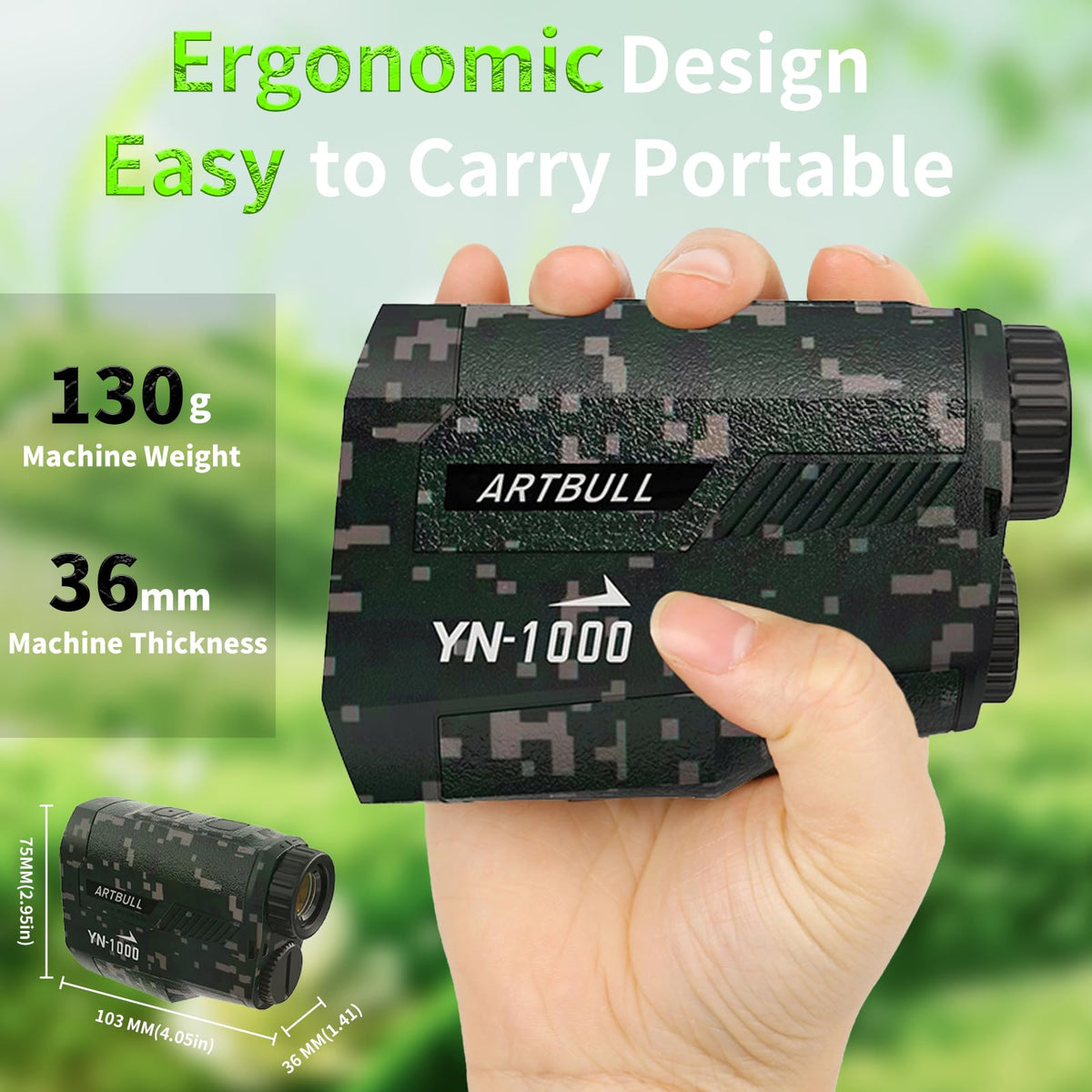 Hunting Laser Rangefinder 6X HD LCD Display Gifts for - SG SURGOAL Official Imagery - 6