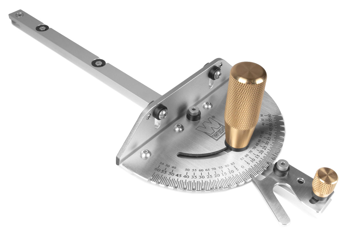 WEN Steel and Brass Premium Miter Gauge 27 Angle Stops for - WEN Official Imagery - 2
