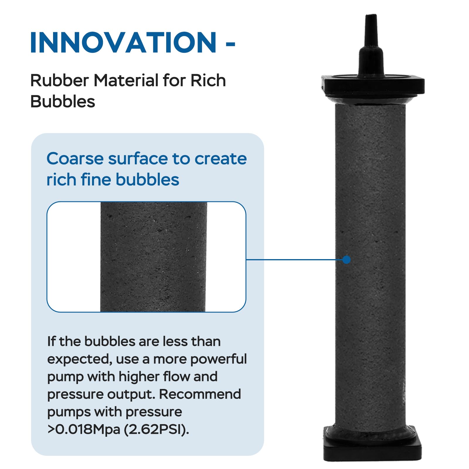 AquaMiracle New Innovative Rubber Air Stone | Air Bubbler | Oxyge - AquaMiracle Official Product View 2