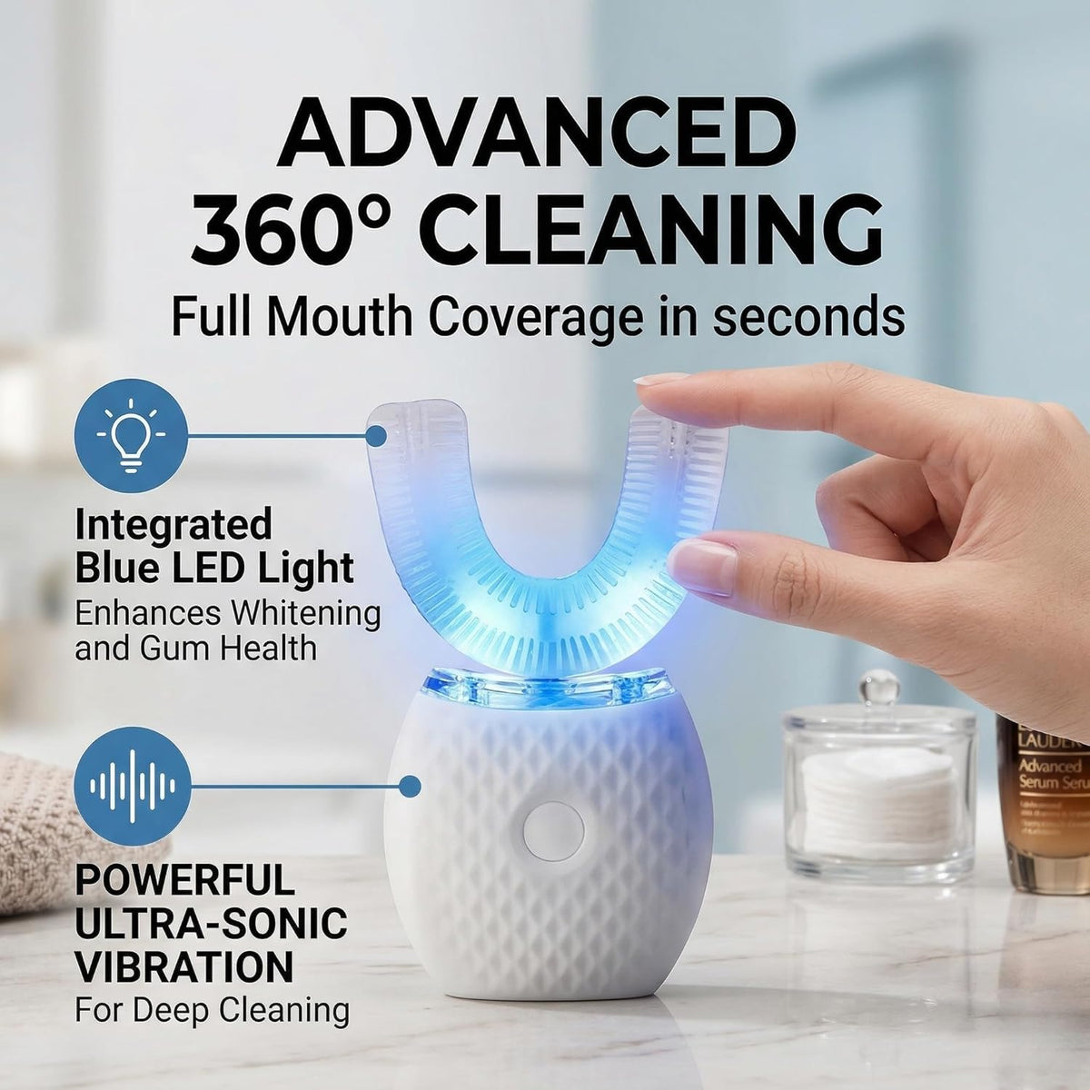 Ultra Soft U Shaped Toothbrush for Adult Daily Oral Care - Ralexidog Official Imagery - 3