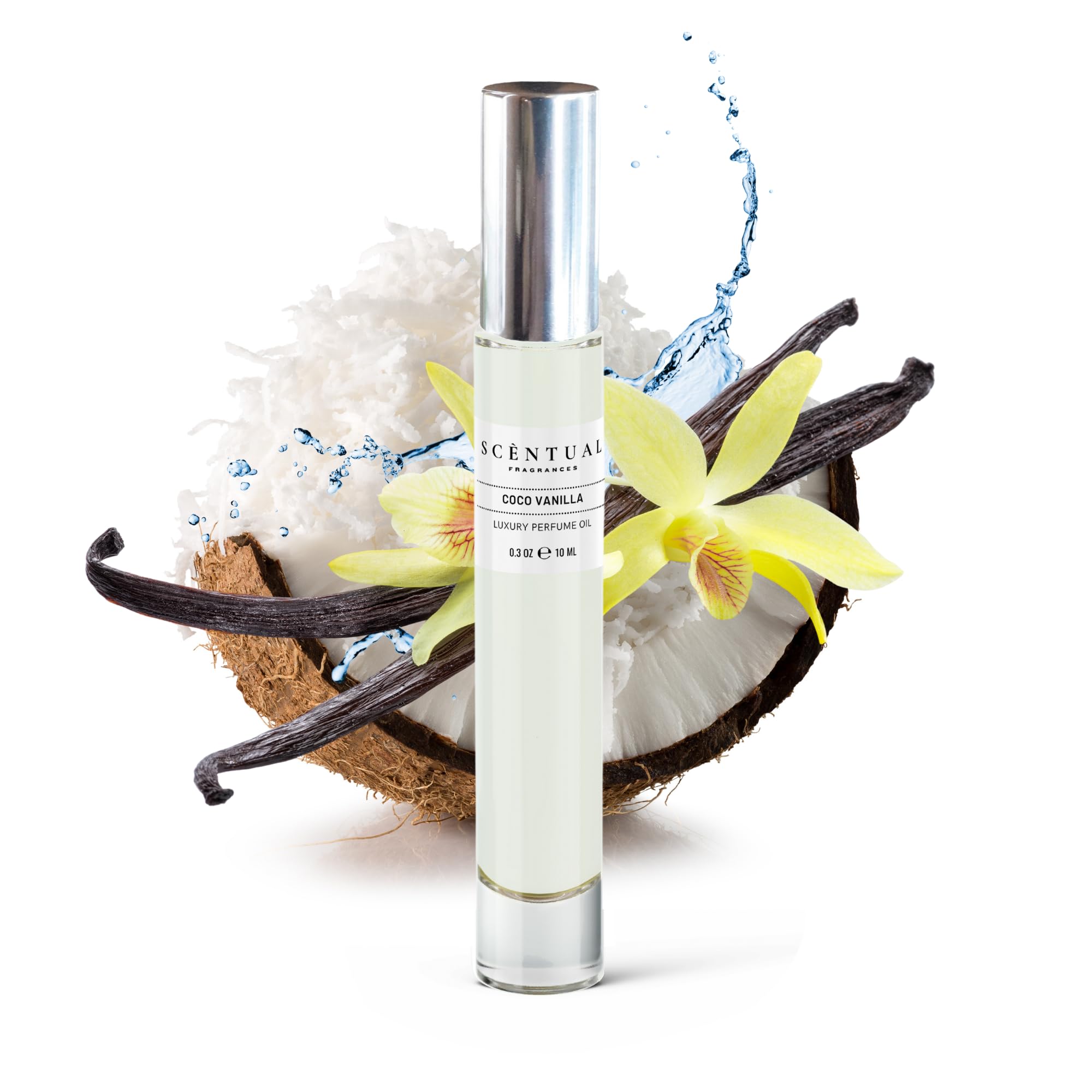 Scentual Fragrances, Luxury Perfume Oil, Madagascar Coconut - Product Imagery