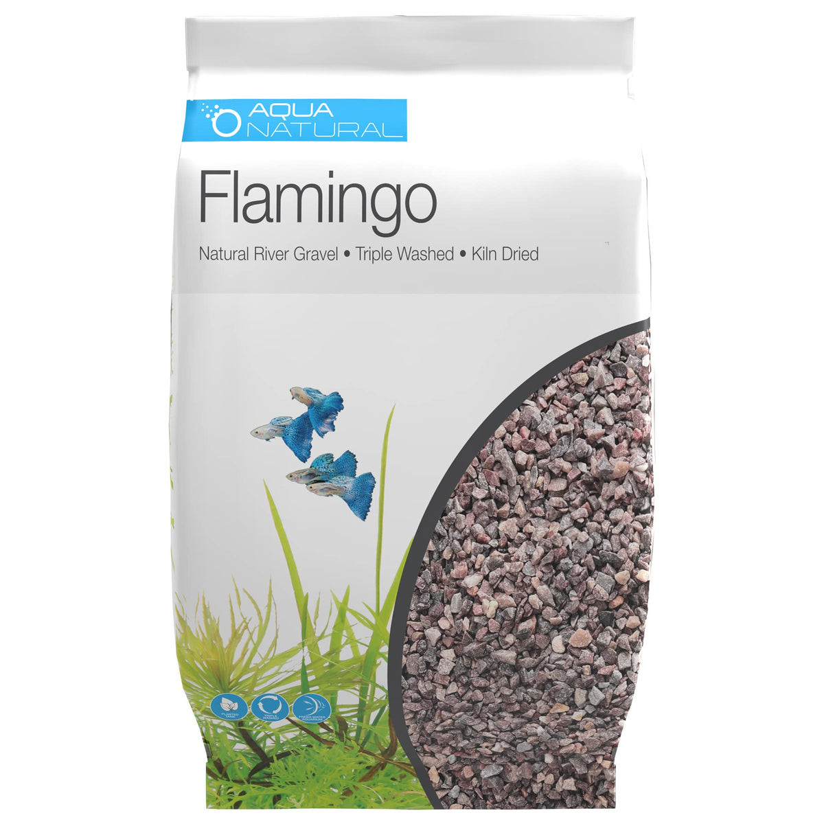 Aqua Natural Aquarium Substrate Flamingo Gravel 20lb - Aqua Natural Official Imagery - 1