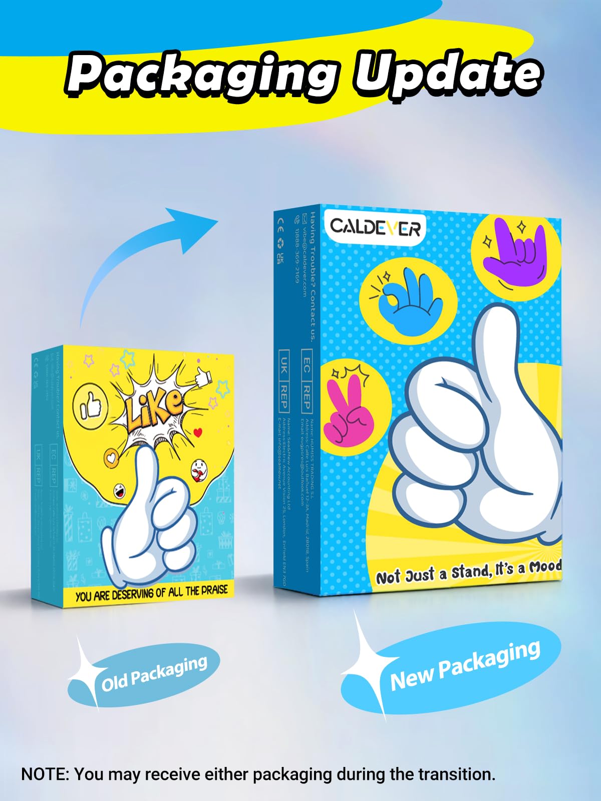 CALDEVER Stocking Stuffers for Teens Boys Men Kids Gifts Thumbs Up Laz - View 6