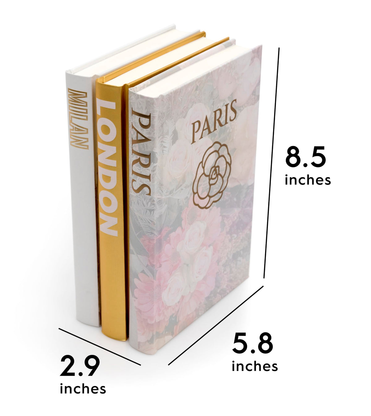 Gold Decorative Books for Home Decor - CARA & COLORS Official Imagery - 4