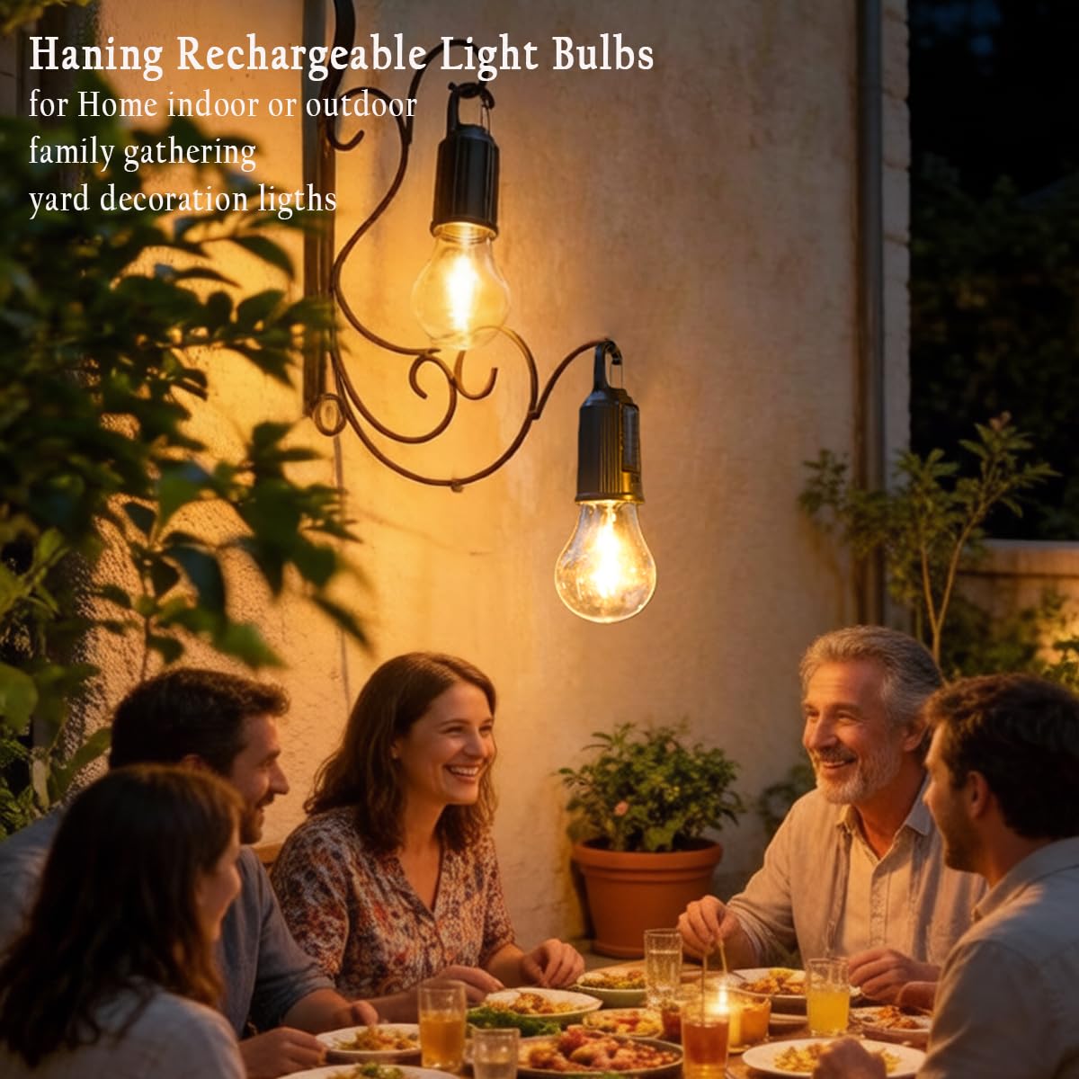 4 Pack Rechargeable Solar Camping Light Bulb Portable - MuMuLZRer Official Imagery - 5