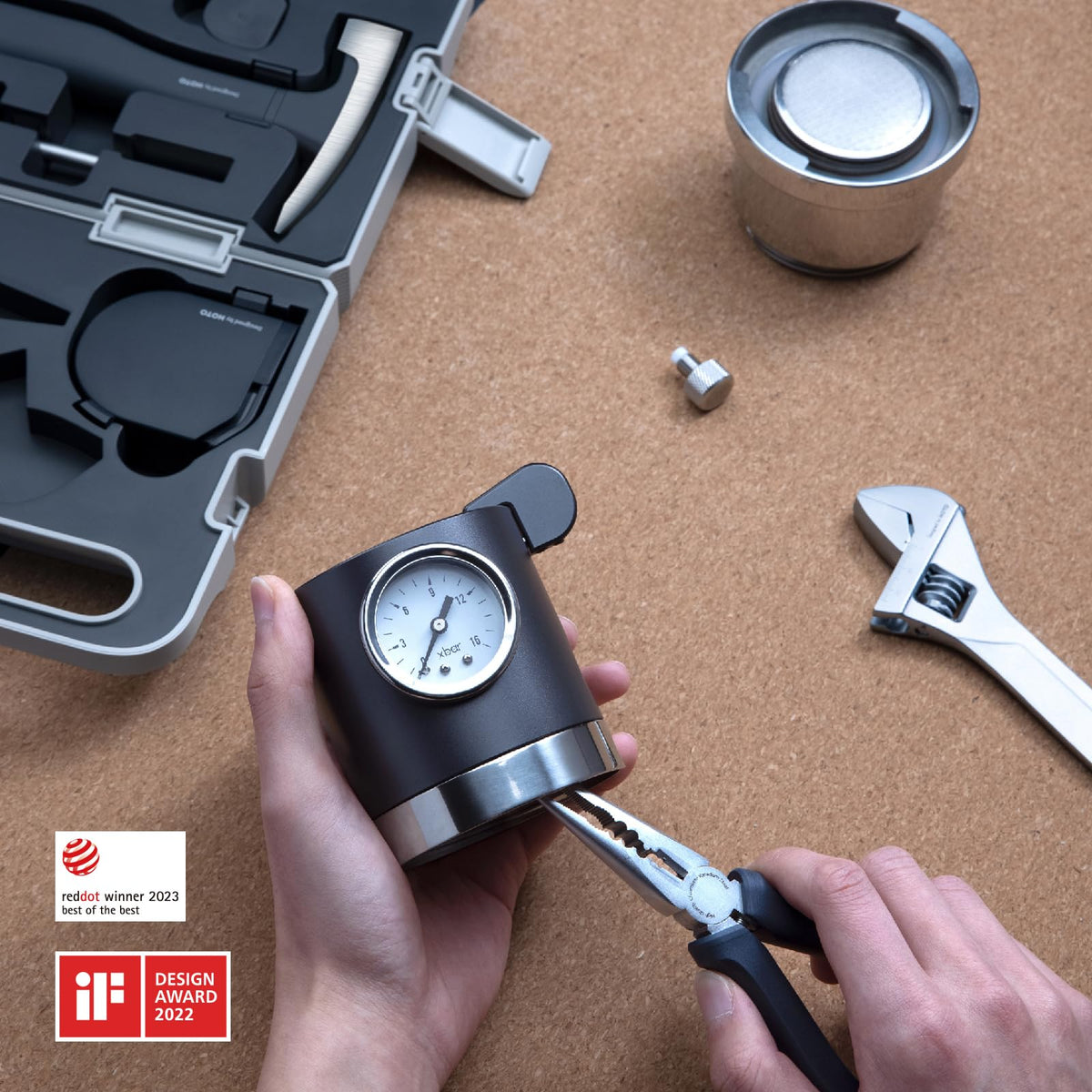 HOTO 16 Piece Home Tool Kit Basic Hand Set with Portable - HOTO Official Imagery - 3