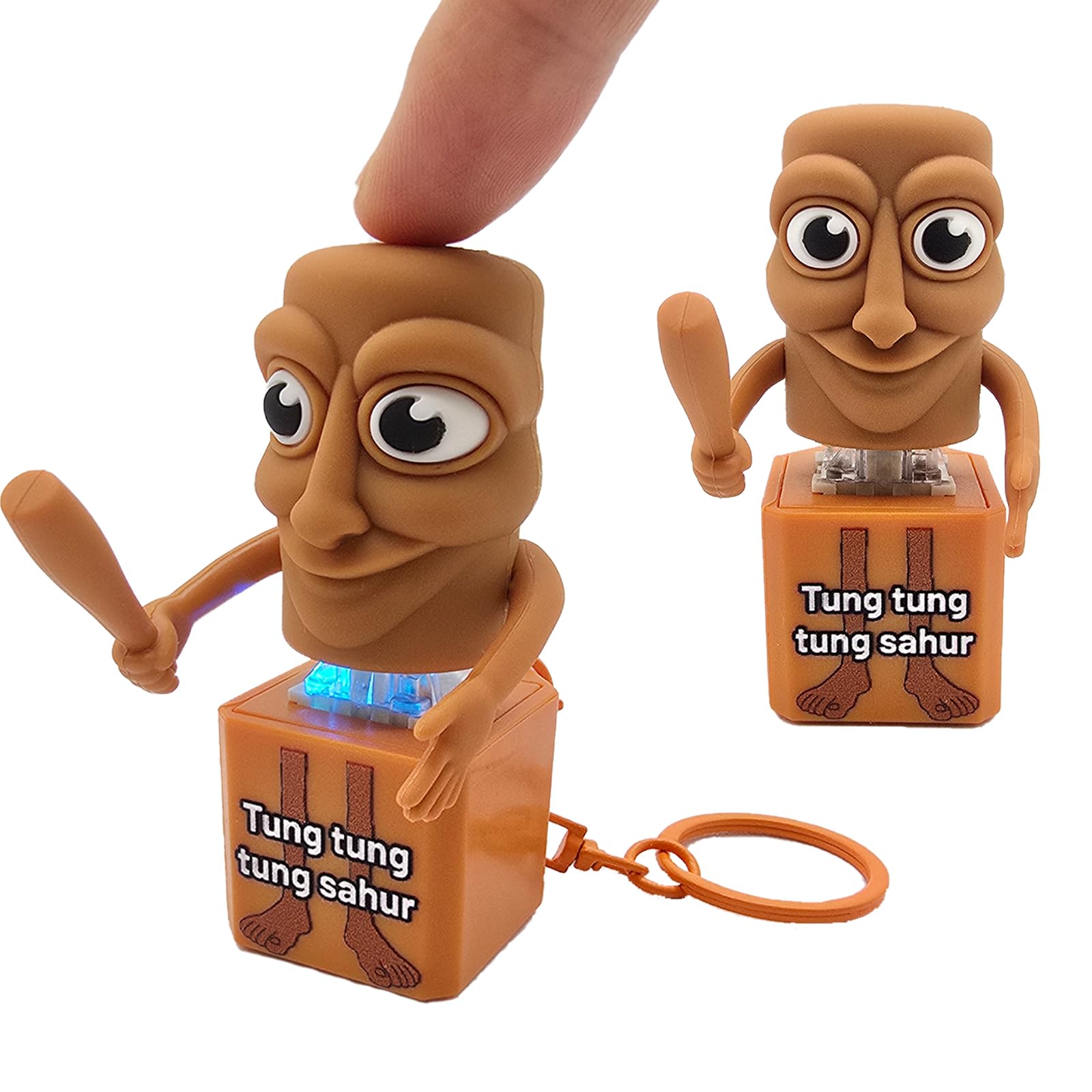 Tung Tung Tung Sahur Brainrot Clicker Fidget, Sound and LED Light - Product Imagery