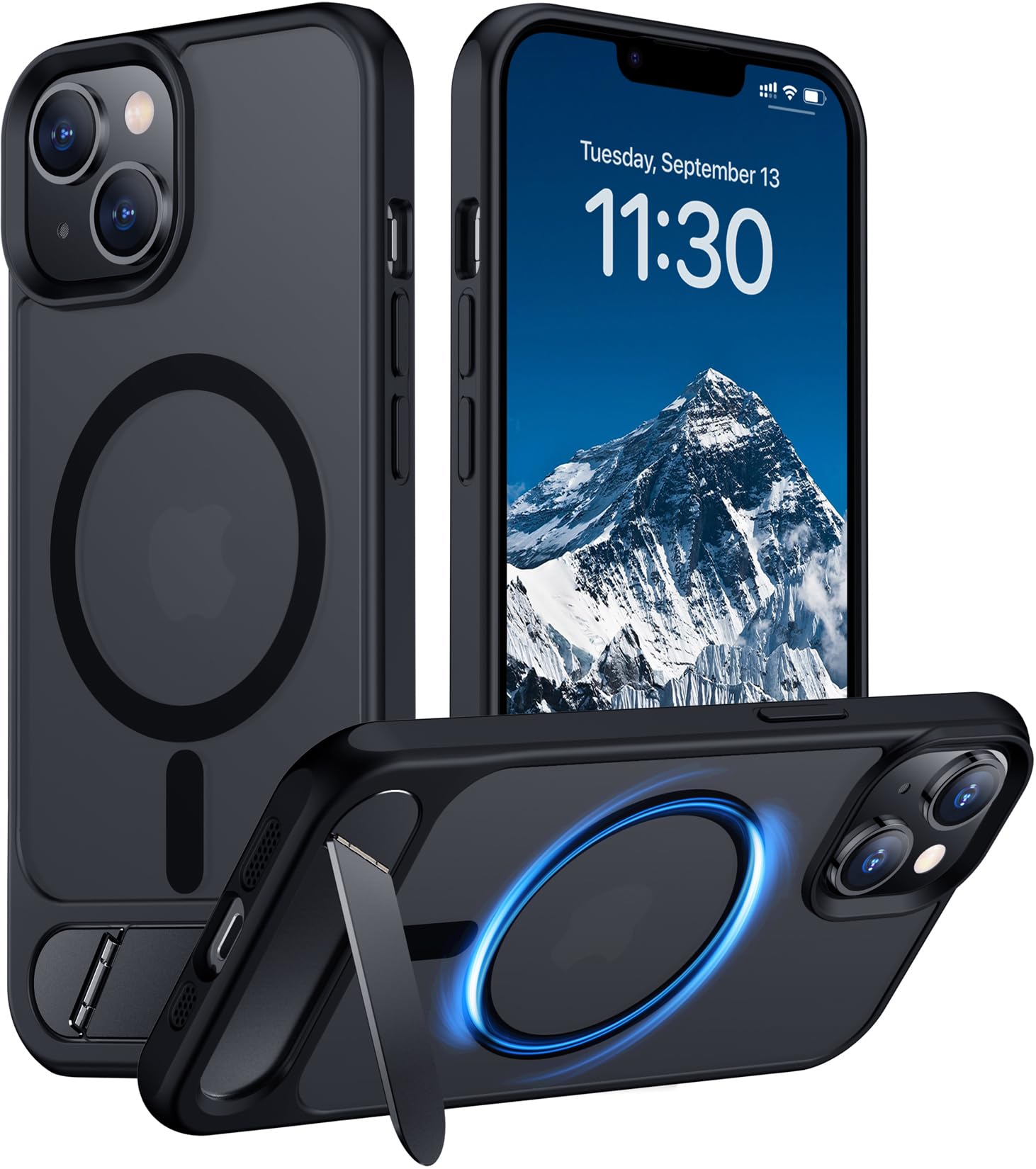 Compatible with iPhone 14 Case/iPhone 13 Case,[Built-in Invisi... - Temdan Official Product View 1