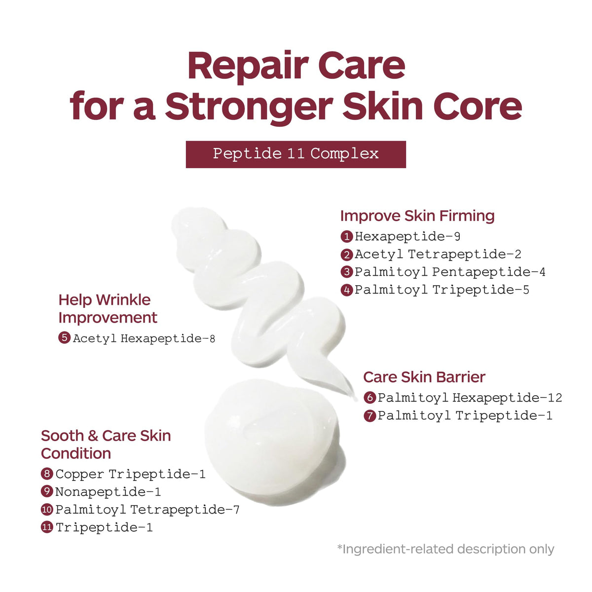 Peptide Repair Cream High Concentration Premium Regeneration - LISSEDERM Official Imagery - 6