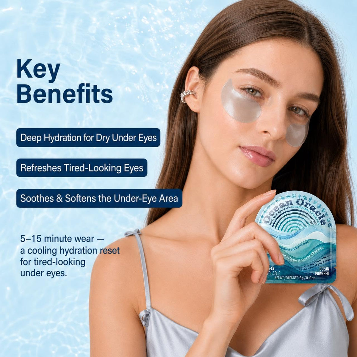 Tintark Ocean Oracle Hydrating Under Eye Patches 28 Pairs - Tintark Official Imagery - 4