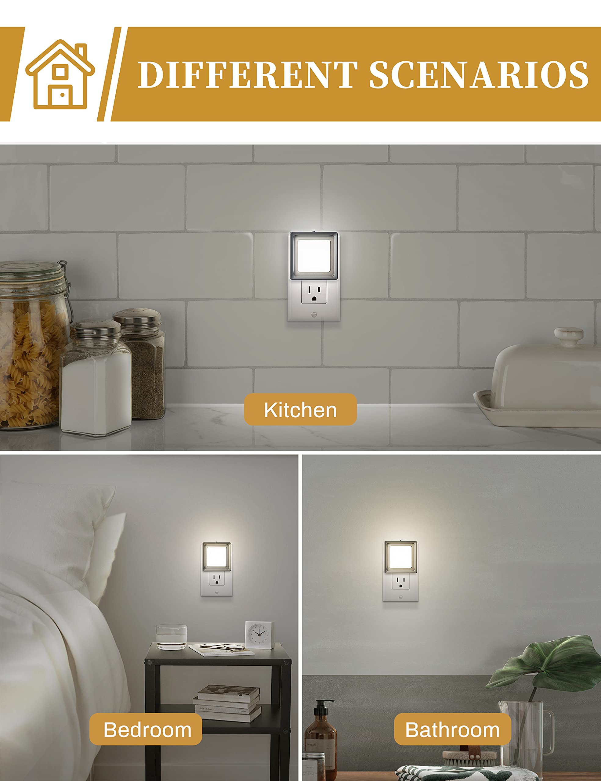 DORESshop Night Light  ,LED Night Light with Dusk to Dawn Sensor - DORESshop Official Product View 4