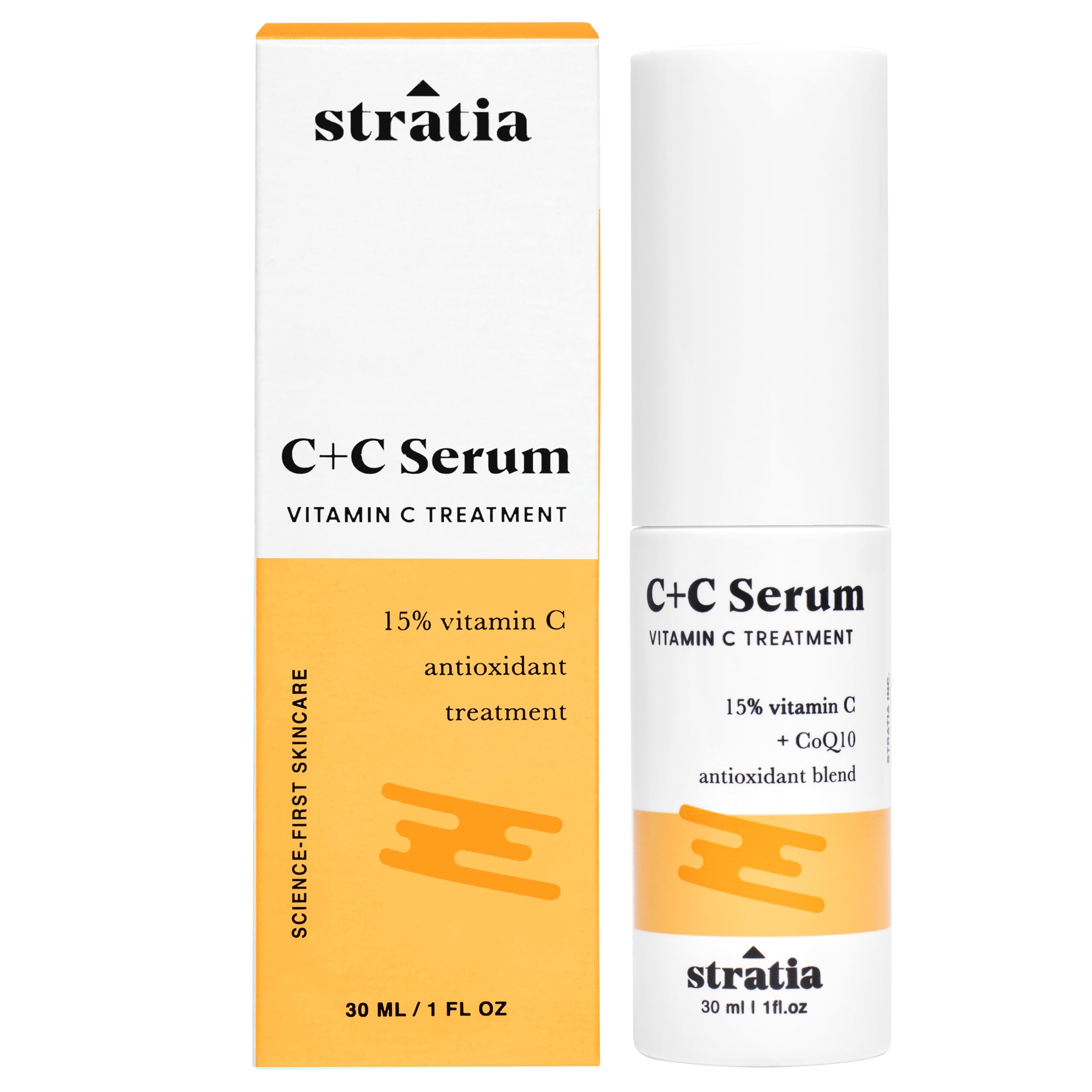 Stratia C+C Vitamin C Serum – 15% Potent Formula with 10% - Stratia