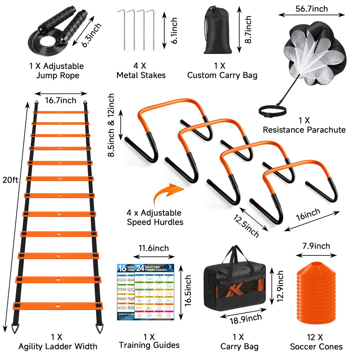 Agility Ladder Soccer Football Training Equipment Agility - SMTPDT Official Imagery - 3