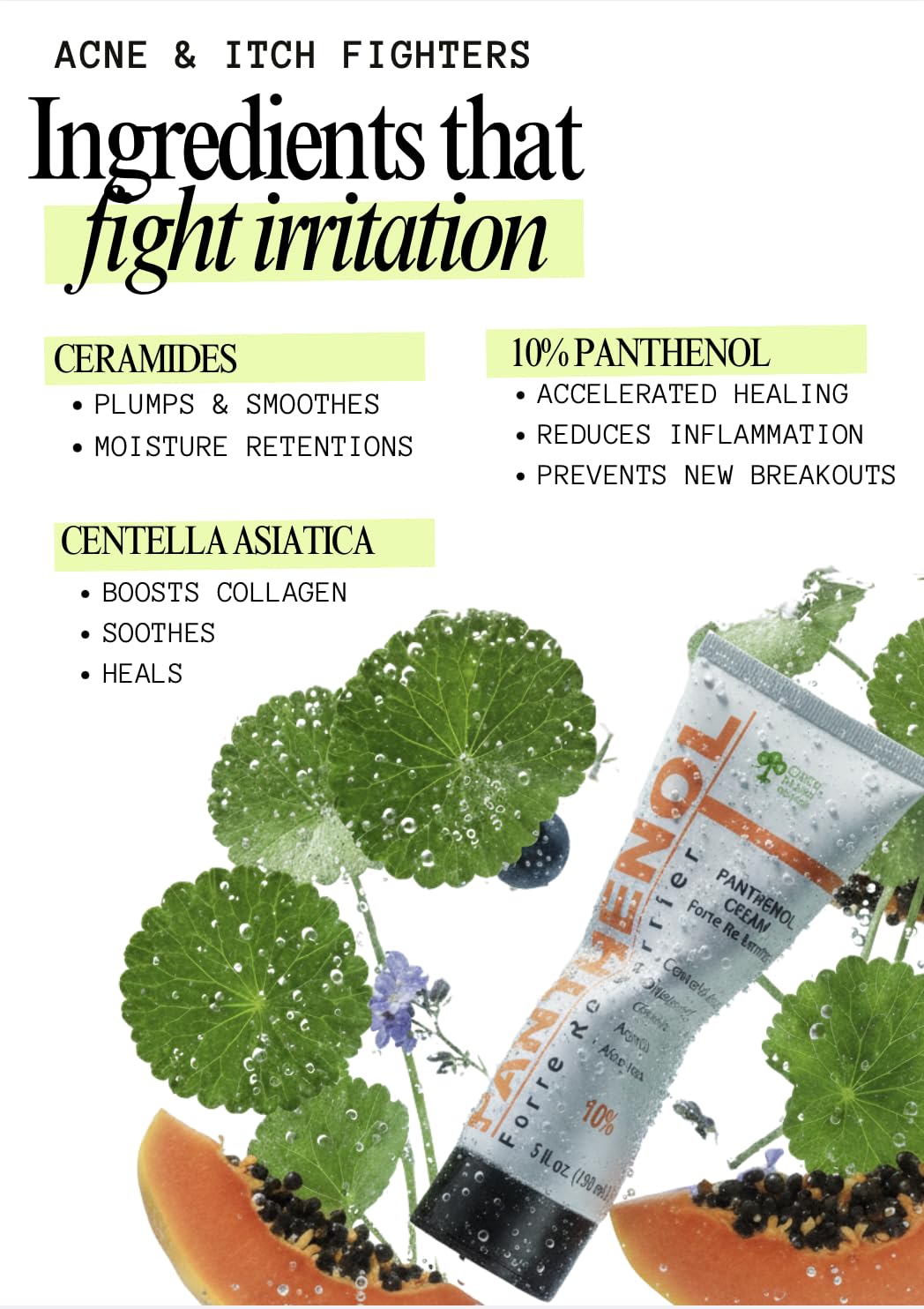 10 Panthenol Cream Centella Asiatica Ceramide Moisturizer - GPC GREEN PHARM COSMETIC Official Imagery - 4