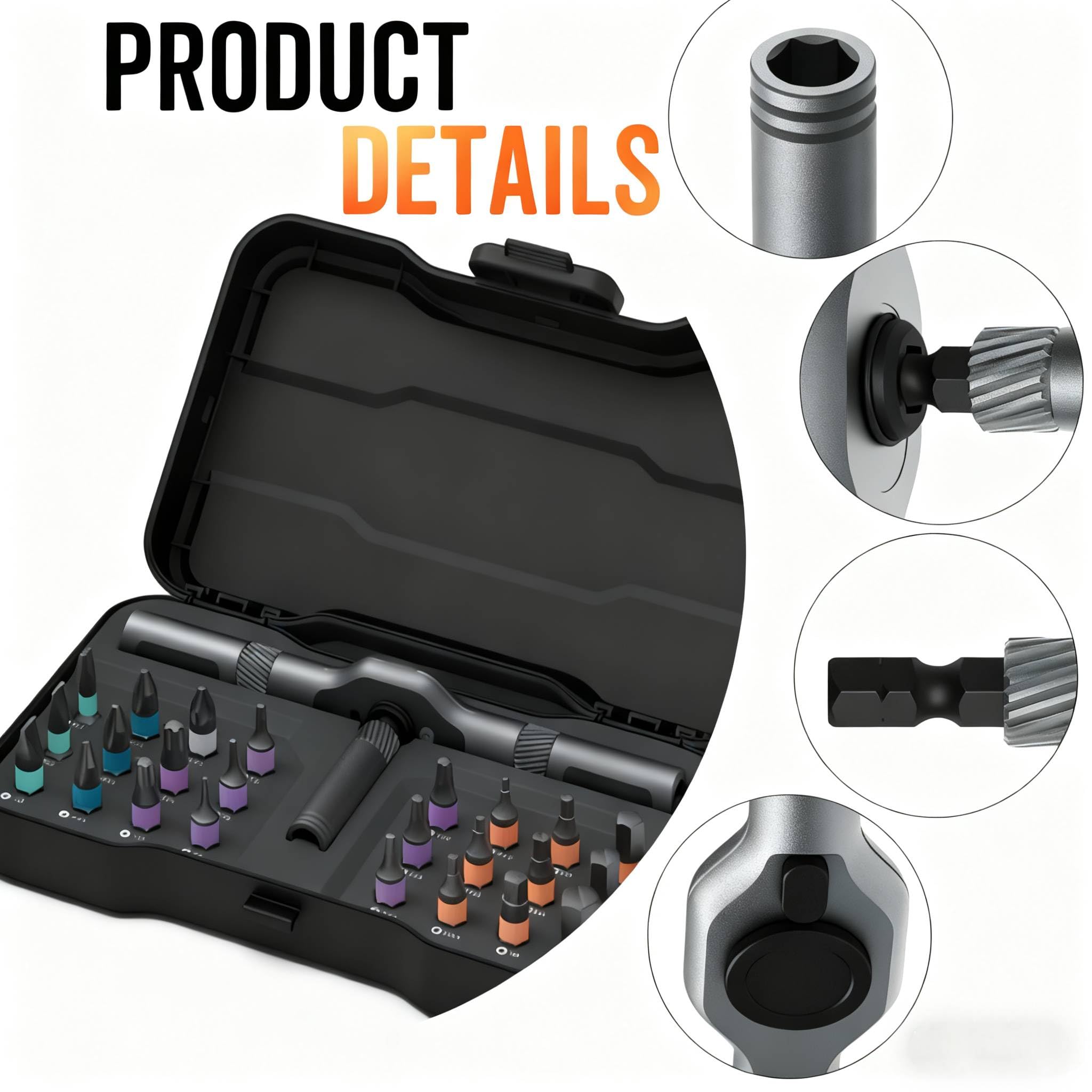 Asnish 24 in1 Magnetic Screwdriver Set Mini Precision Screwdriver Set - Asnish Official Product View 4