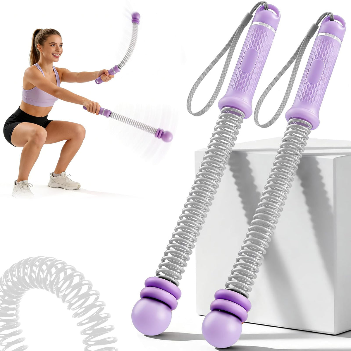 2PCS Weighted Cordless Battle Ropes - CALLECK Official Imagery - 8