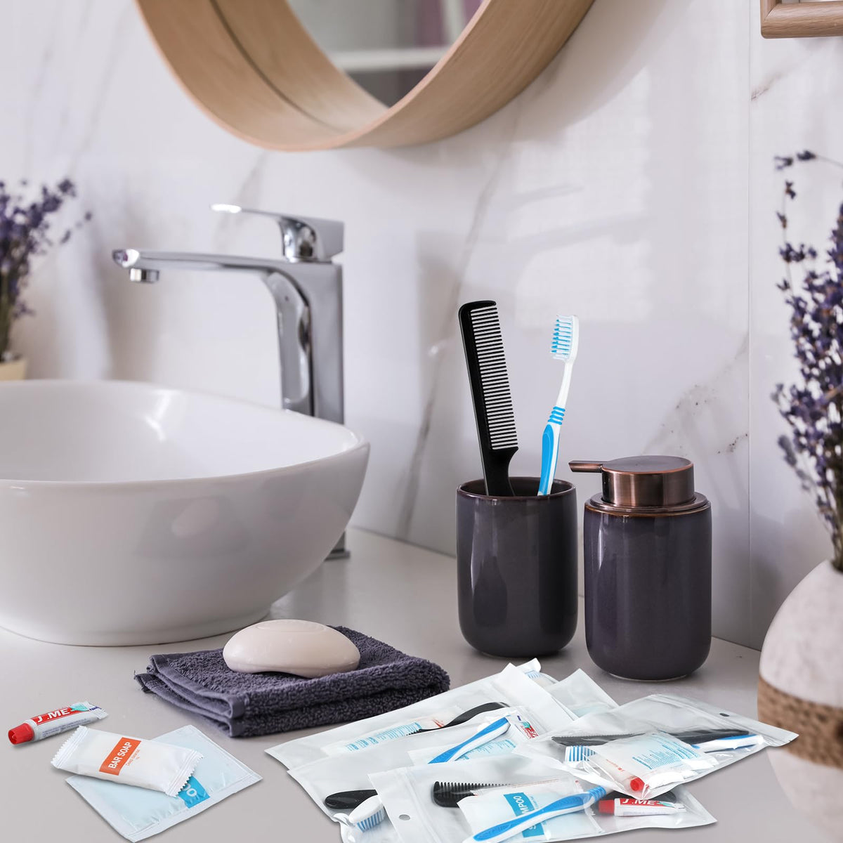 Newtay 240 Pcs 48 Kit Personal Hygiene for Homeless Bulk - Newtay Official Imagery - 8