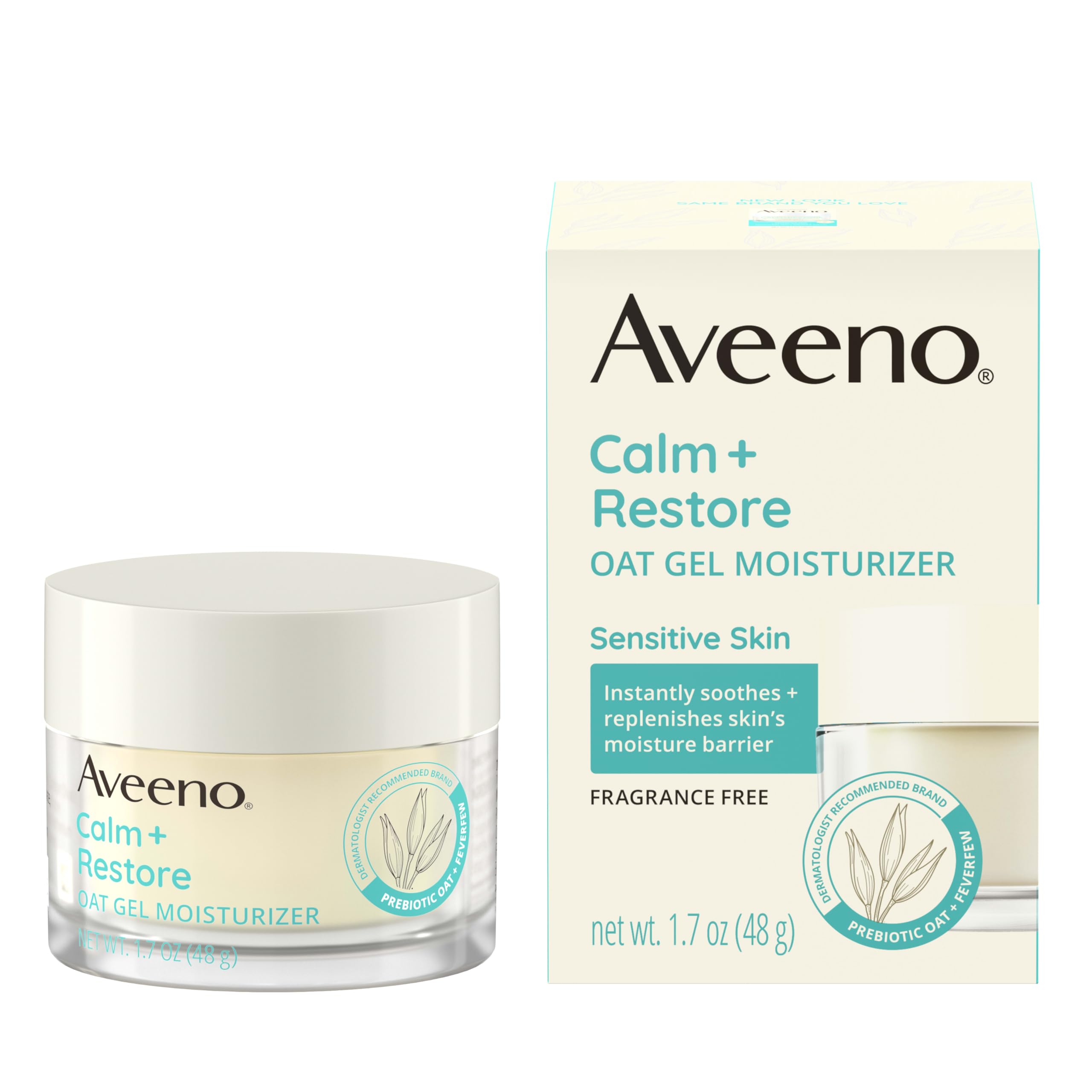 Aveeno Calm Restore Oat Gel Face Moisturizer for Sensitive - Aveeno Official Product Imagery - 8