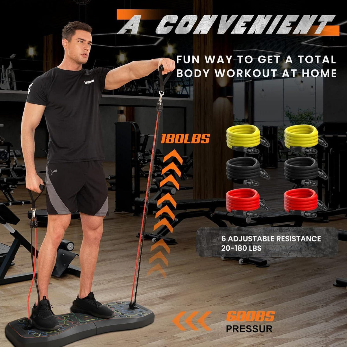Upgraded Push Up Board 36 in 1 Home Gym Equipment with Ab - LALAHIGH Official Imagery - 8