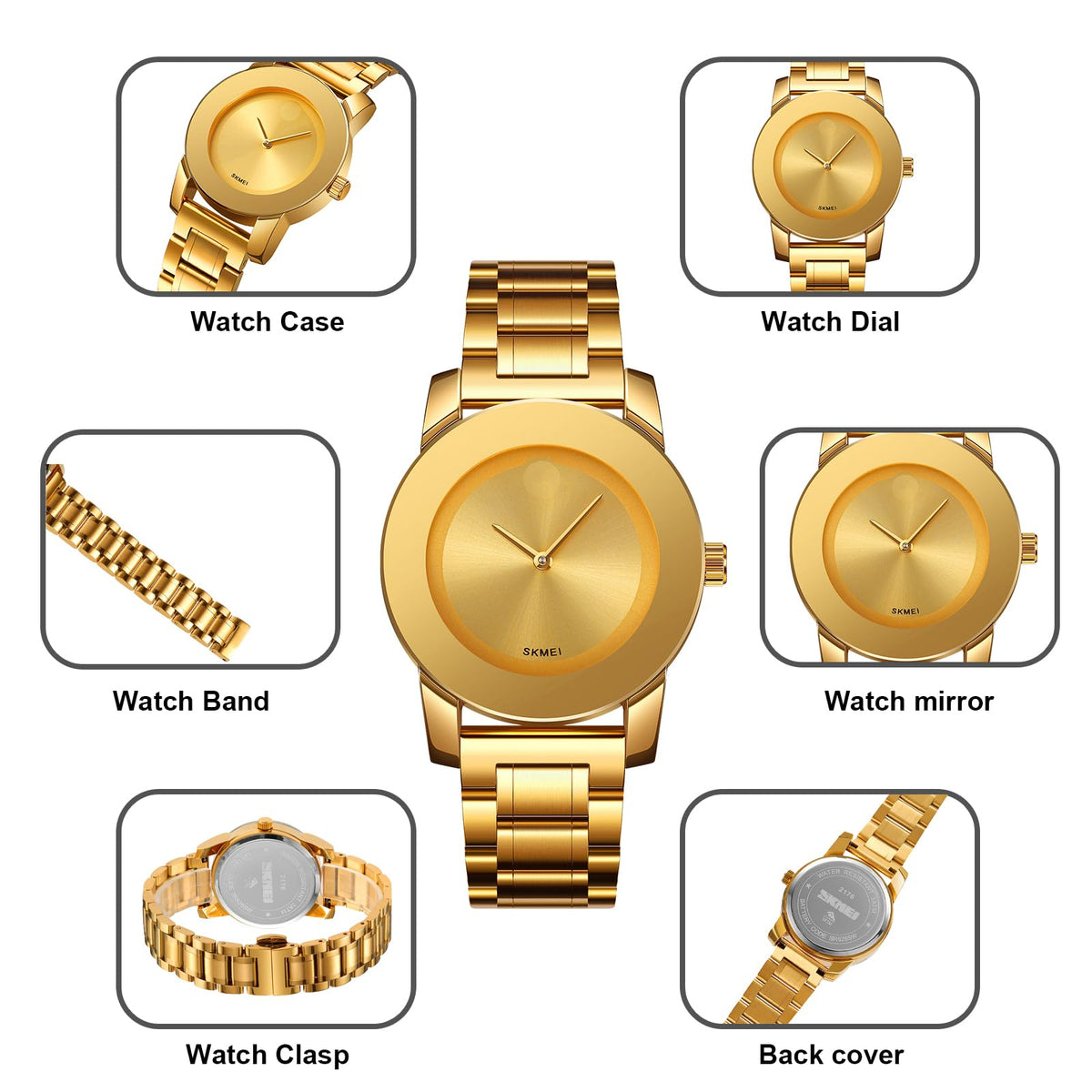 SKMEI Womens Wrist Watches Luxury Elegant Minimalist Quartz - SKMEI Official Imagery - 6