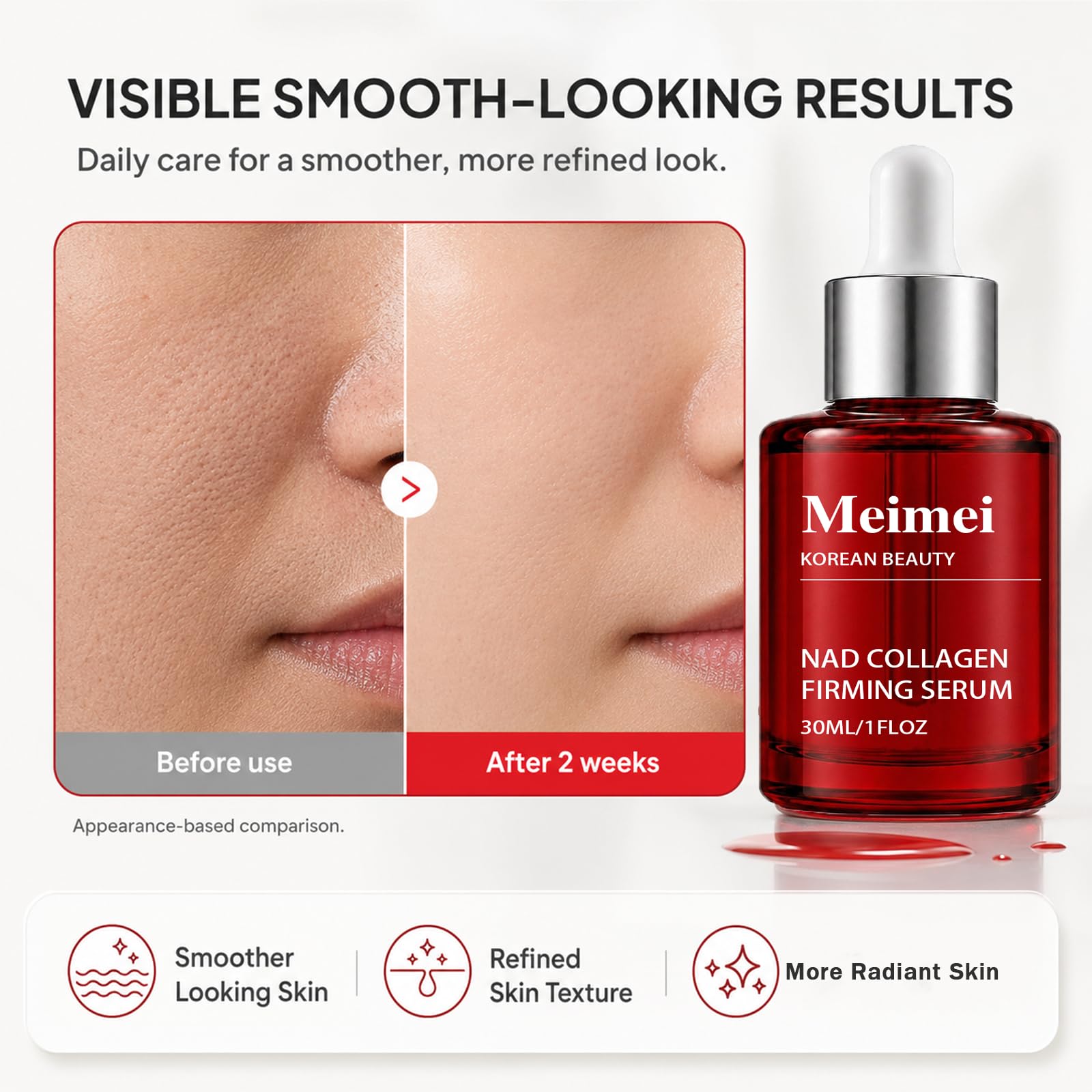 URABOS Meimei Firming Serum,Meimei Korean Beauty Nad Firming Serum,with EGF & - URABOS Official Product View 9