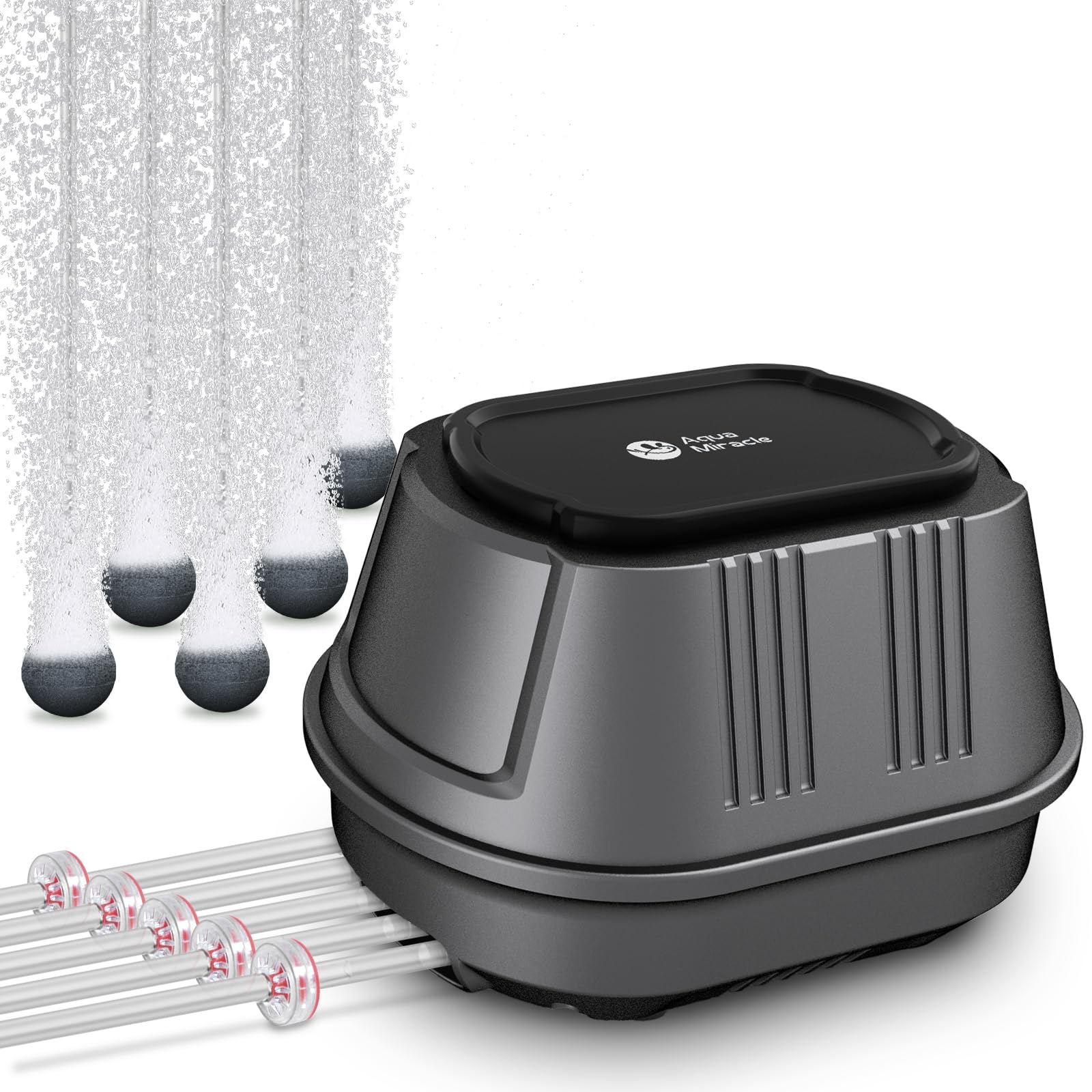 AquaMiracle Aquarium Air Pump 3W/6W/10W, Super Quiet Powerful Fis - AquaMiracle Official Product View 8