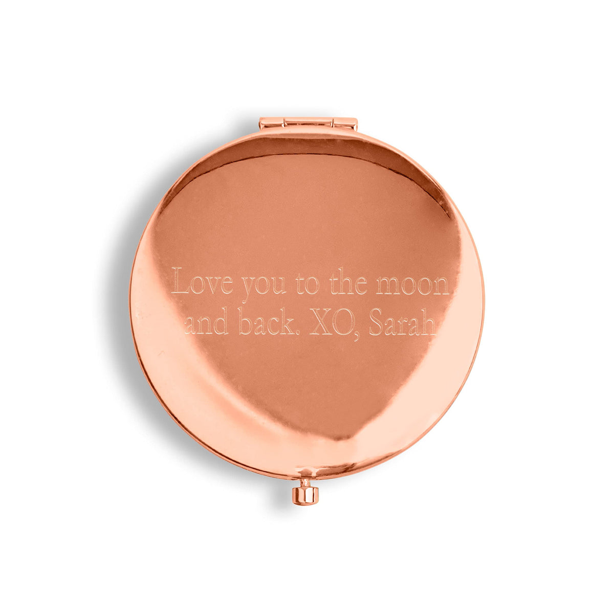 WEDDINGSTAR Custom Engraved Personalized Compact Mirror Rose - WEDDINGSTAR Official Imagery - 4