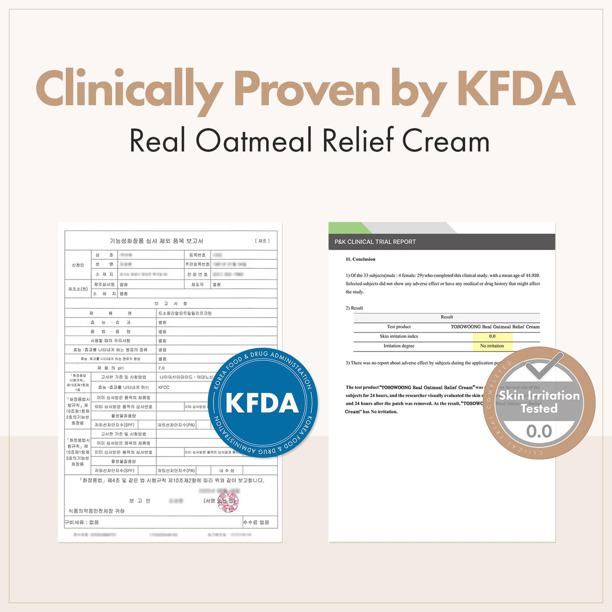 TOSOWOONG Real Oatmeal Relief Cream for Blemish Soothing - TOSOWOONG Official Imagery - 6