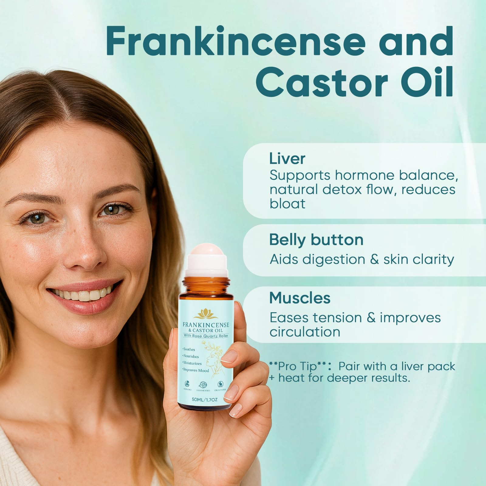 Fibosara Frankincense and Castor Oil, Organic Castor Oil Rose Qua - Fibosara Official Product View 5