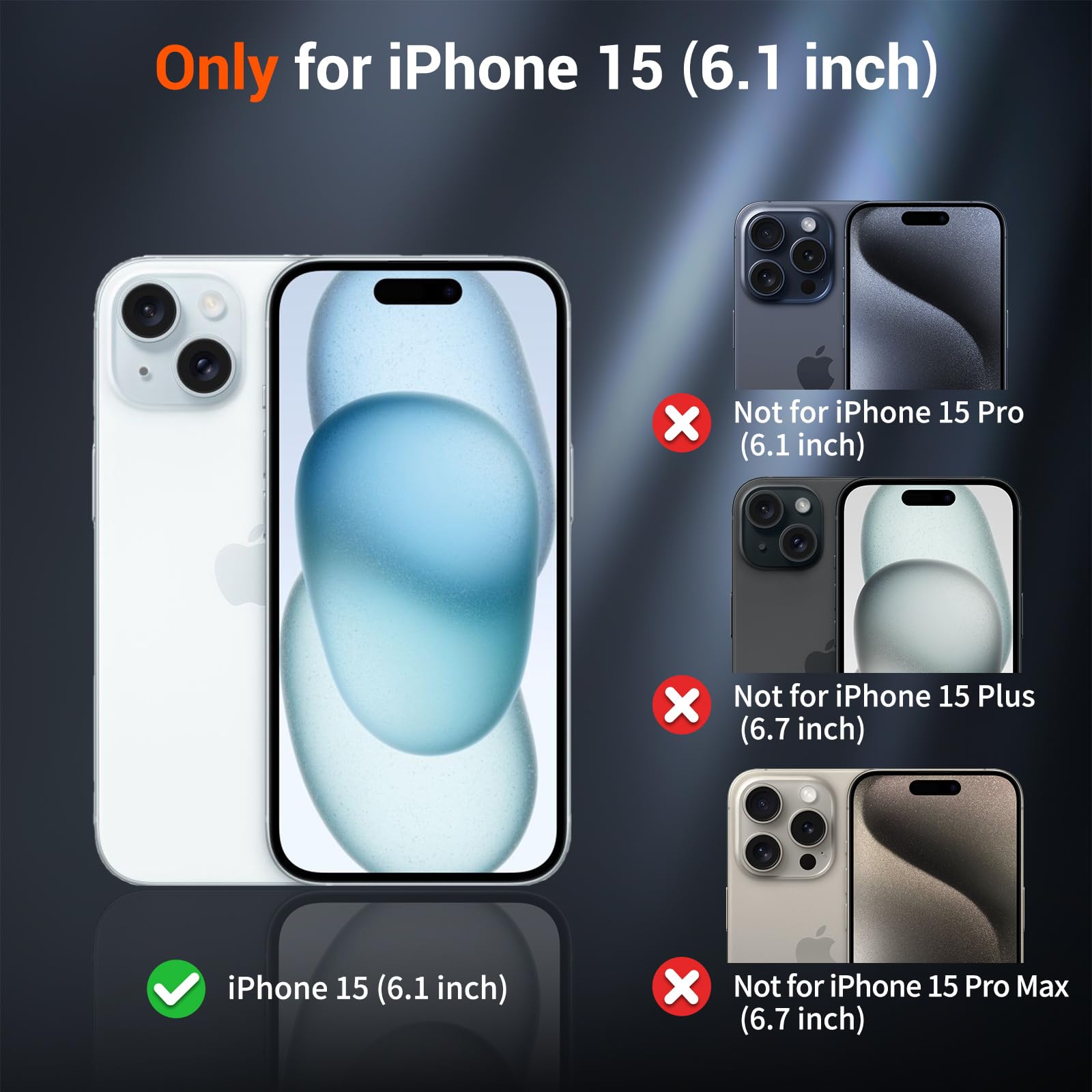 SUPFINE Magnetic for iPhone 15 Case Black - SUPFINE Official Product View 2