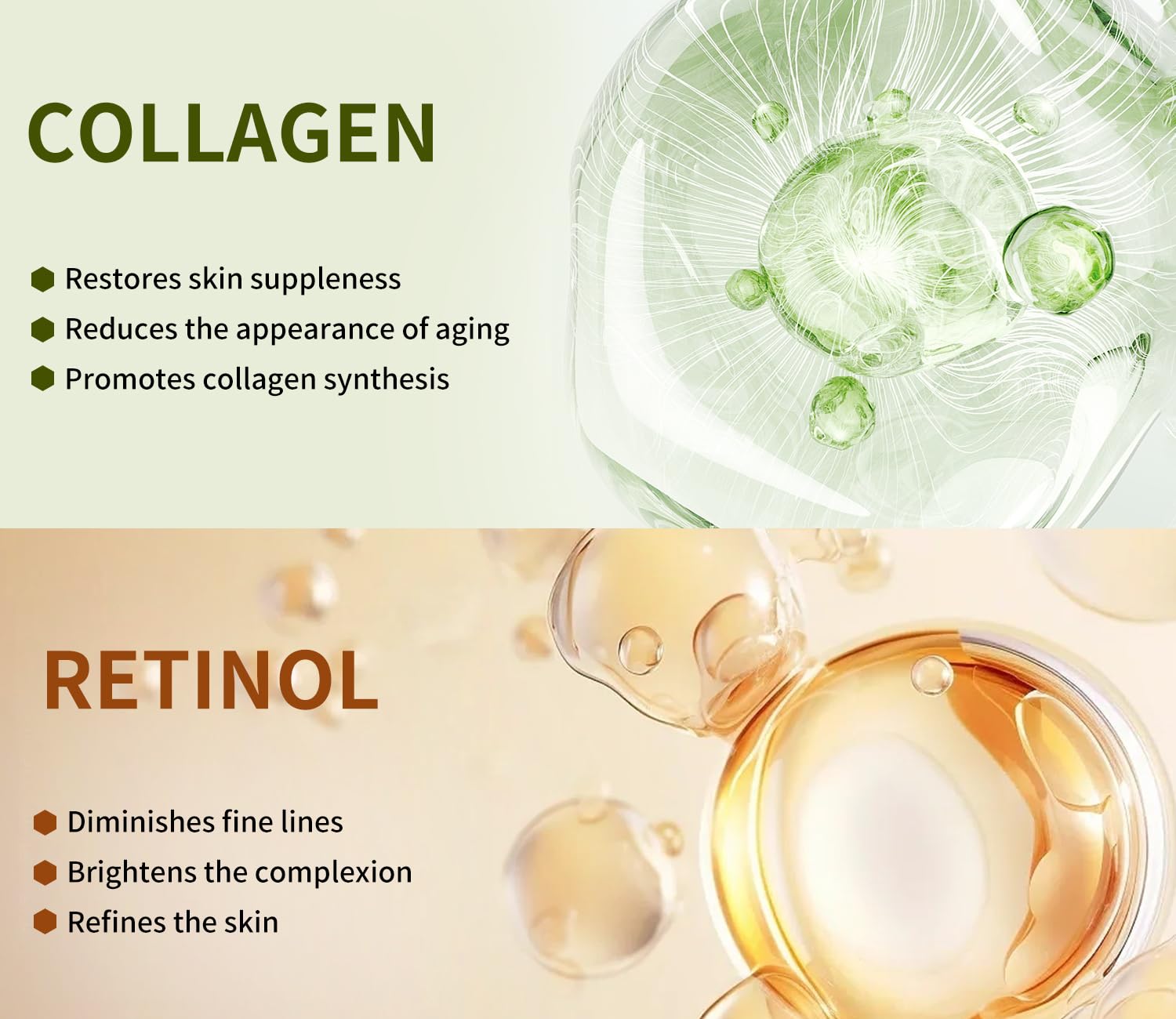 Pack of 10 Collagen Face Mask, Face Masks Skincare with Coenzyme - IREV