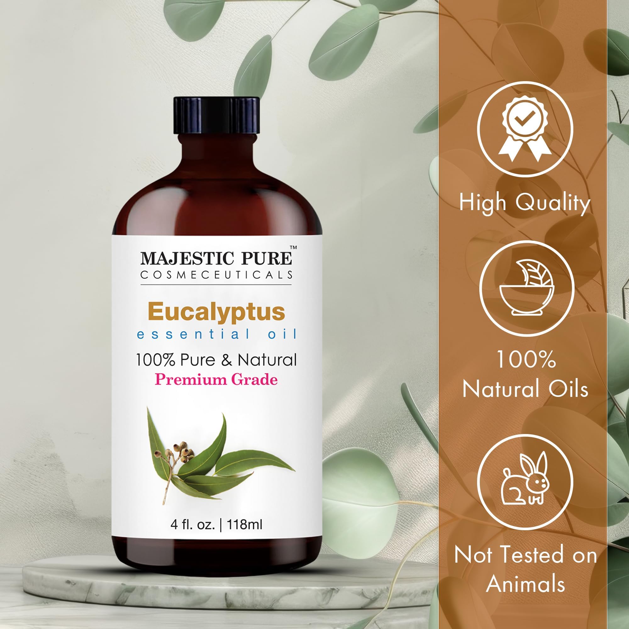 Majestic Pure Eucalyptus Essential Oil – 4 fl oz
