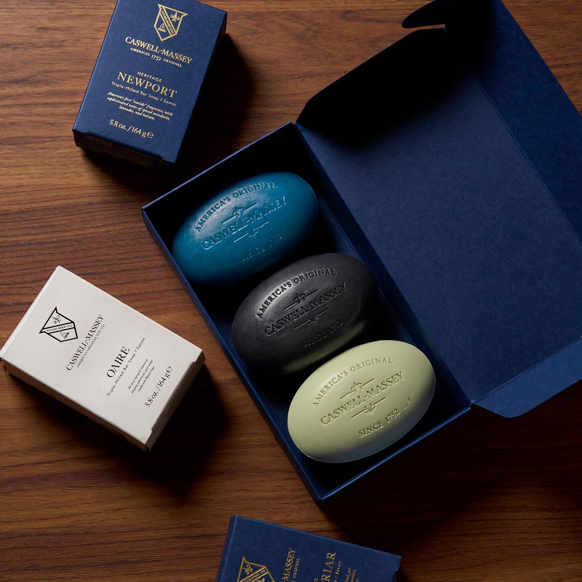 Caswell Massey Men s Bar Soap Gift Set Newport Oaire - Caswell-Massey Official Imagery - 3