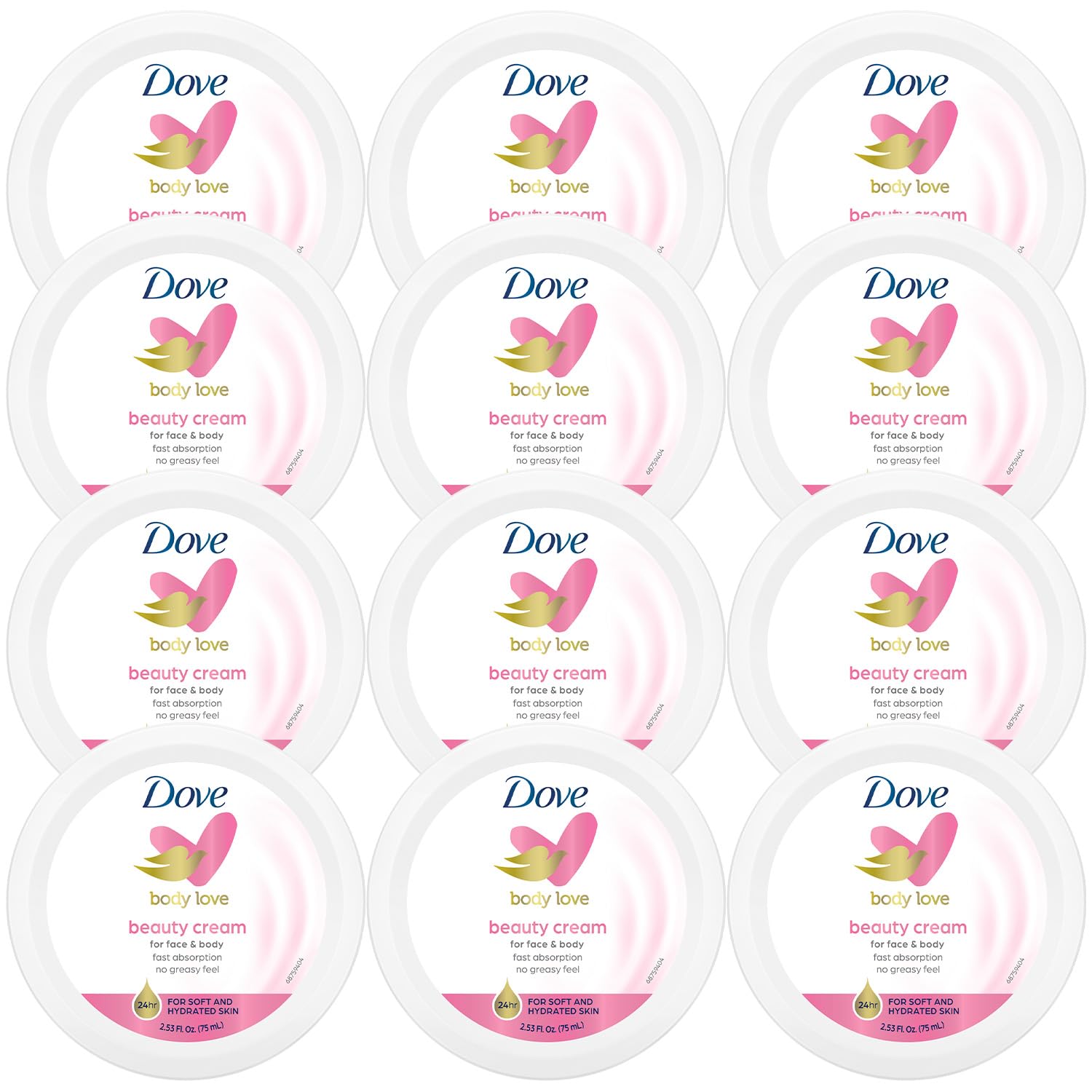 Dove Lotion, Beauty Cream - Light, Fast-Absorbing Face and Body - Product Imagery