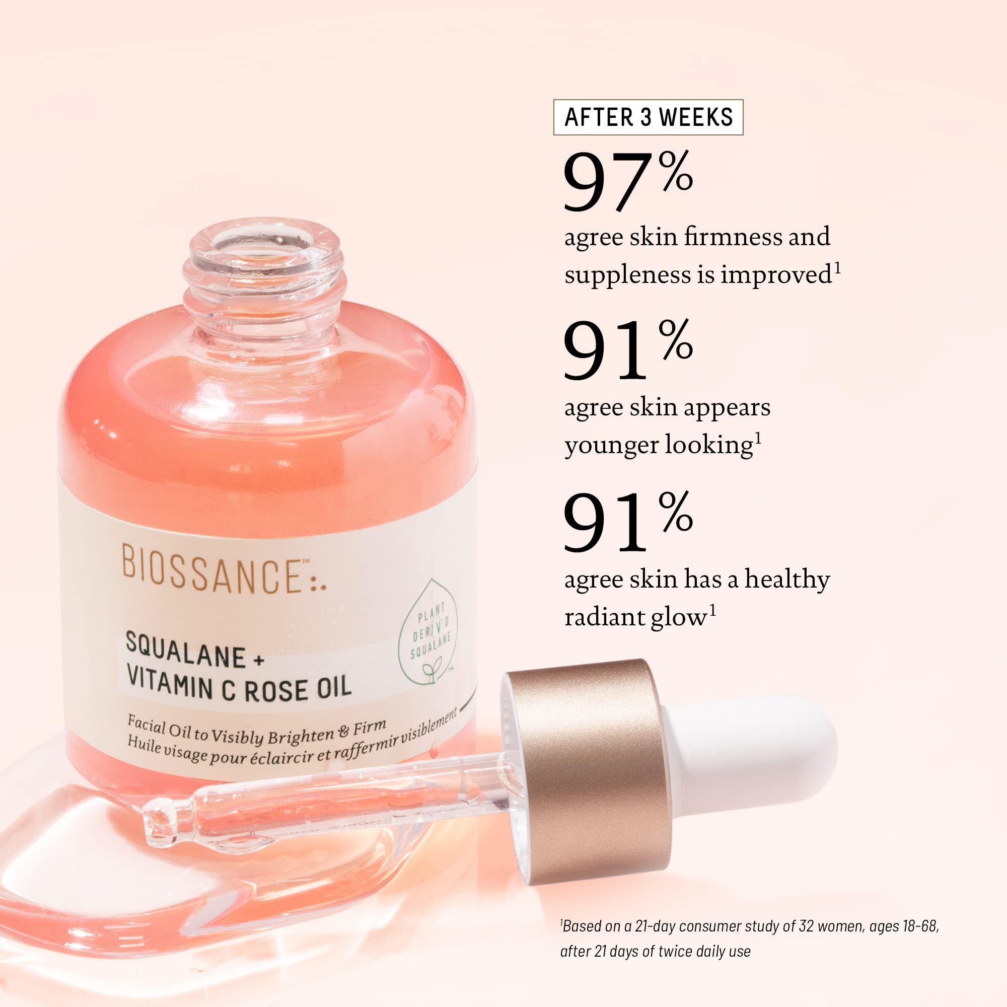 Elefair Tech BIOSSANCE Squalane + Vitamin C Rose Advanced Facial Oil - - Elefair Tech Official Product View 5