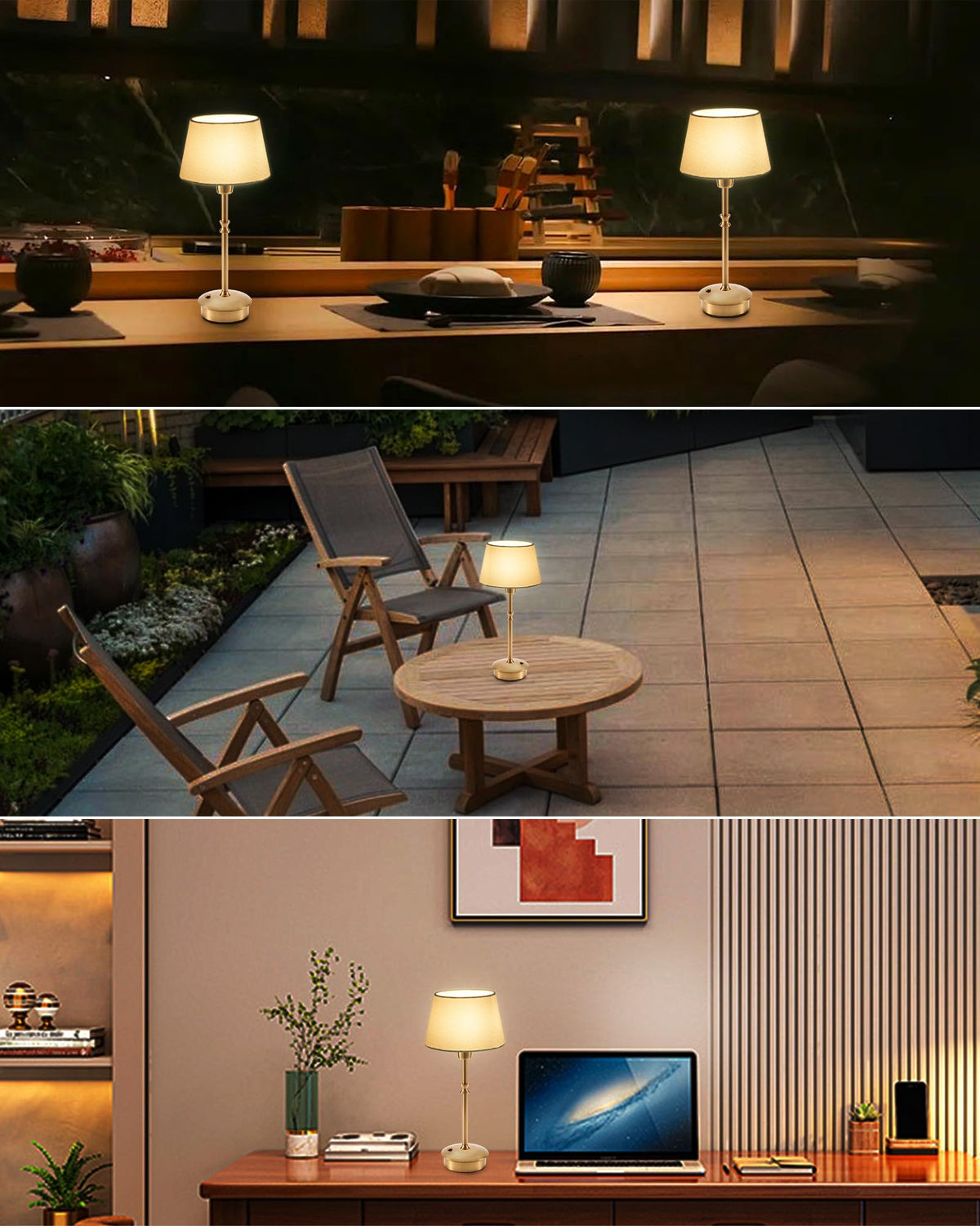 UMEXUS Cordless Rechargeable Table Lamp Small Battery - UMEXUS Official Imagery - 3